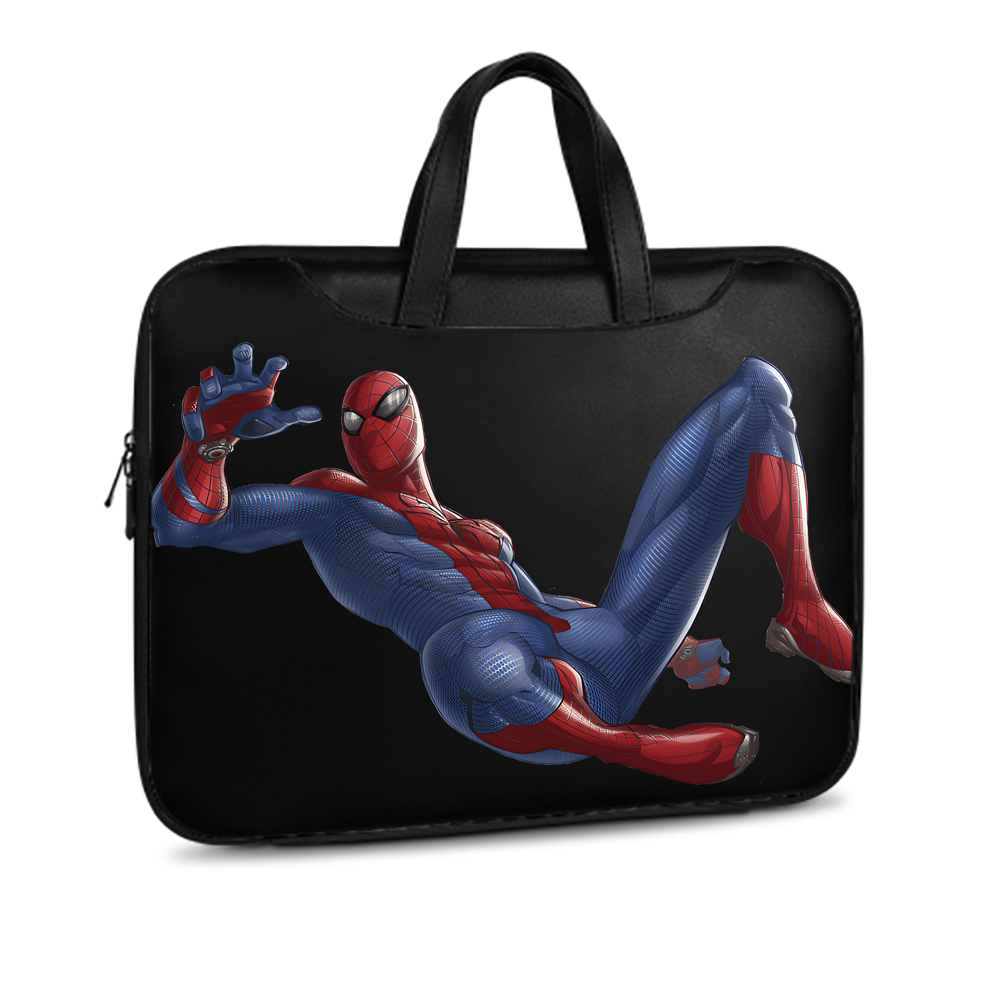 （画像用） Spider Man スパイダーマン レザーラップトップバッグ　ノートパソコンケース