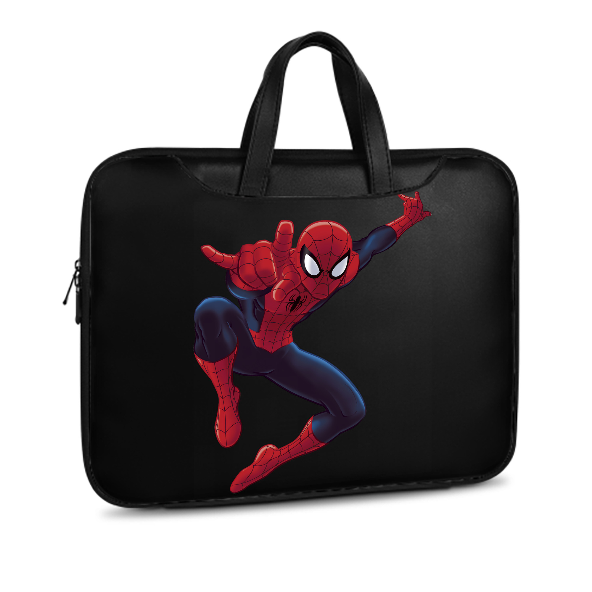 （画像用） Spider Man スパイダーマン レザーラップトップバッグ　ノートパソコンケース