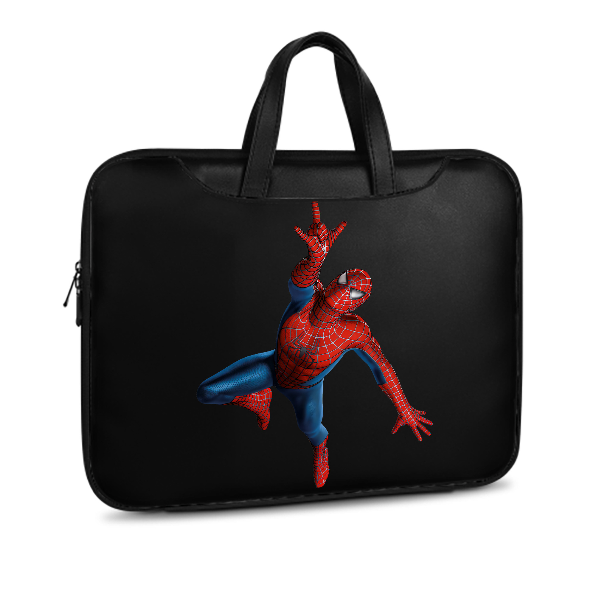 （画像用） Spider Man スパイダーマン レザーラップトップバッグ　ノートパソコンケース