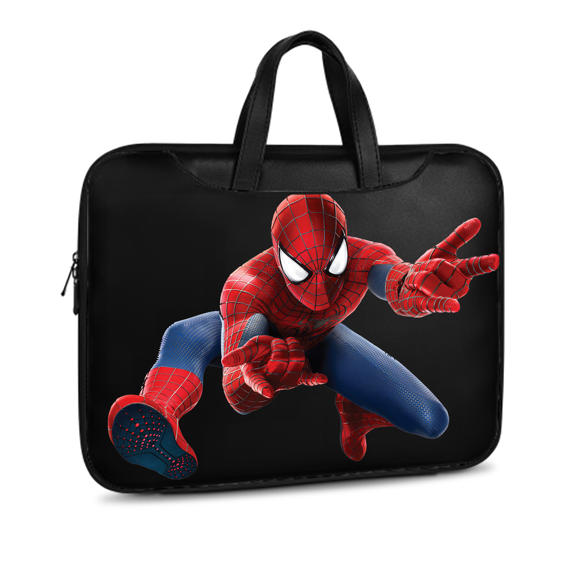 （画像用） Spider Man スパイダーマン レザーラップトップバッグ　ノートパソコンケース