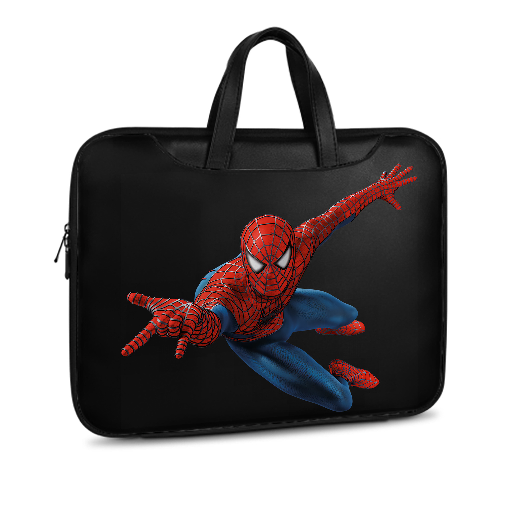 （画像用） Spider Man スパイダーマン レザーラップトップバッグ　ノートパソコンケース