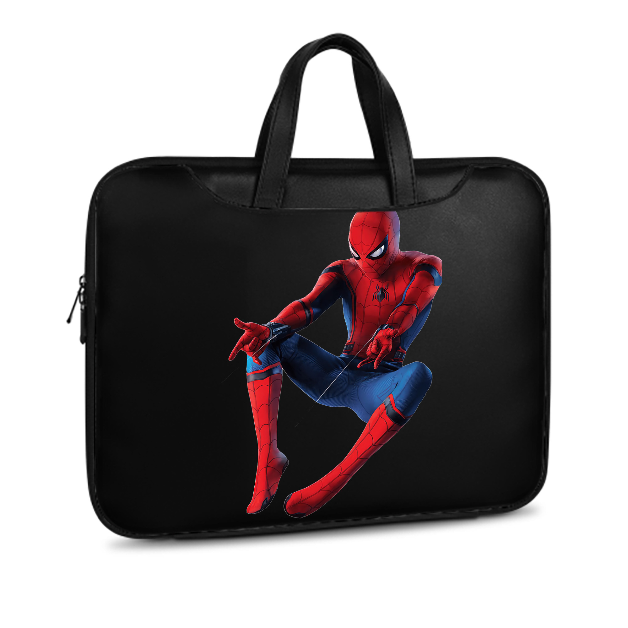 （画像用） Spider Man スパイダーマン レザーラップトップバッグ　ノートパソコンケース