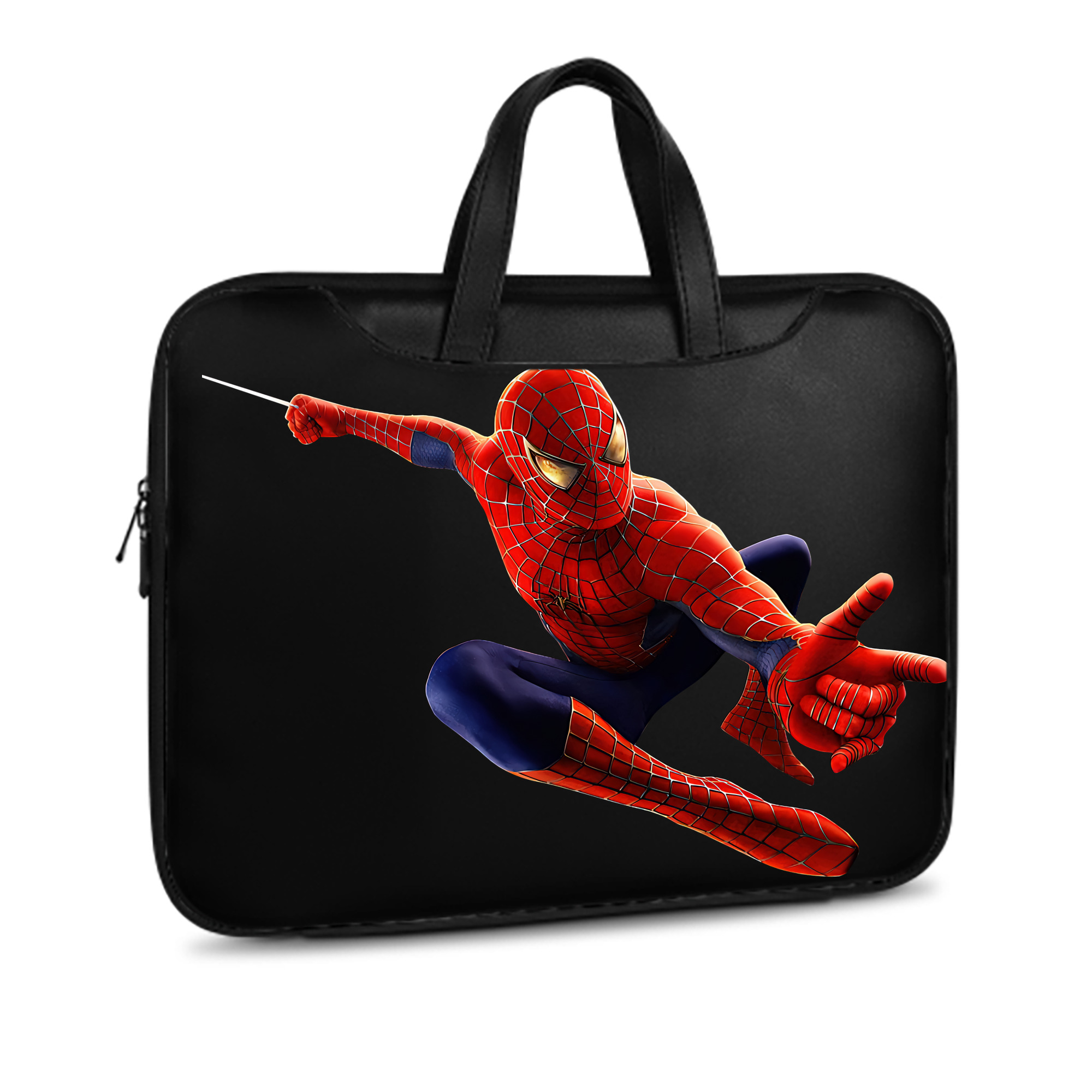 （画像用） Spider Man スパイダーマン レザーラップトップバッグ　ノートパソコンケース