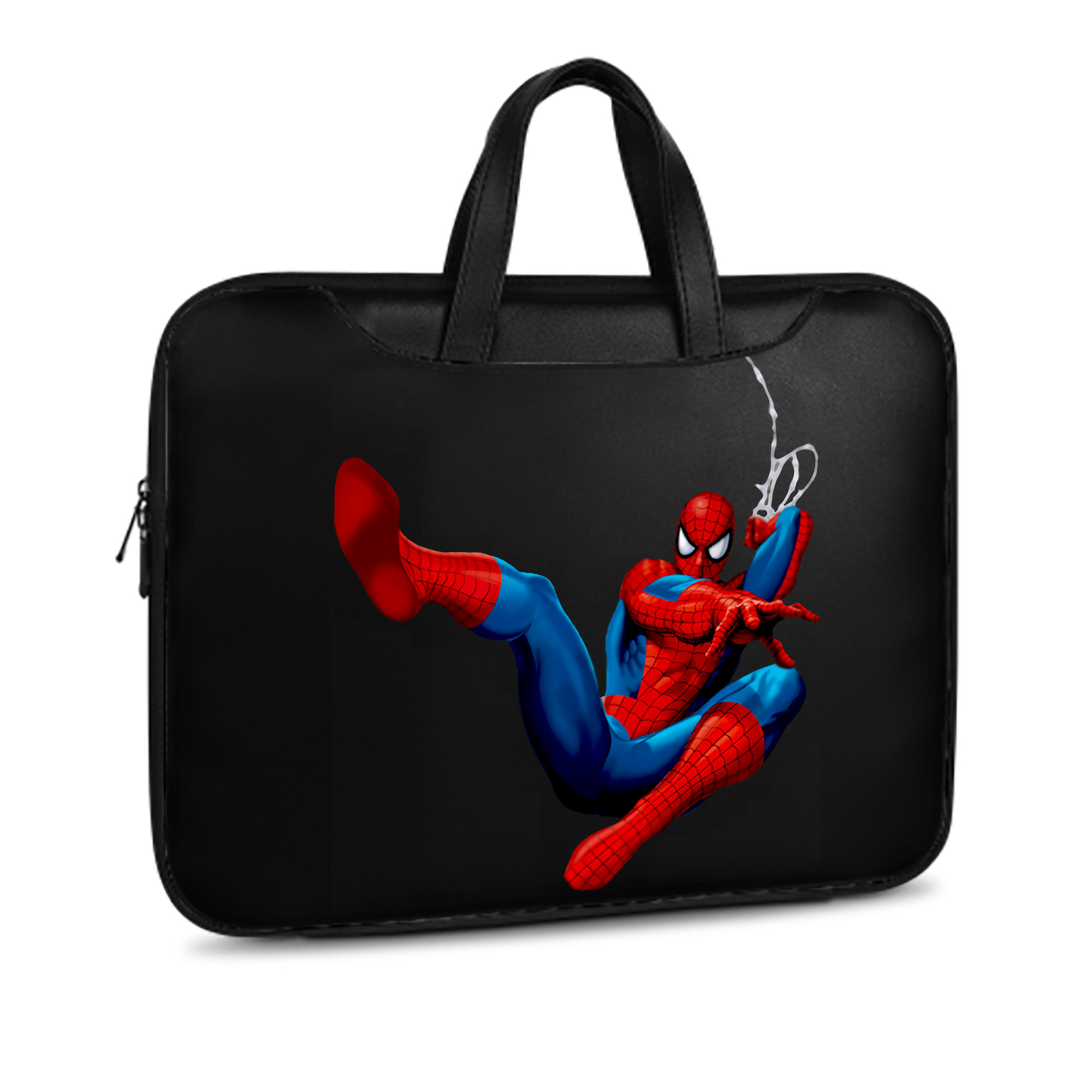 （画像用） Spider Man スパイダーマン レザーラップトップバッグ　ノートパソコンケース