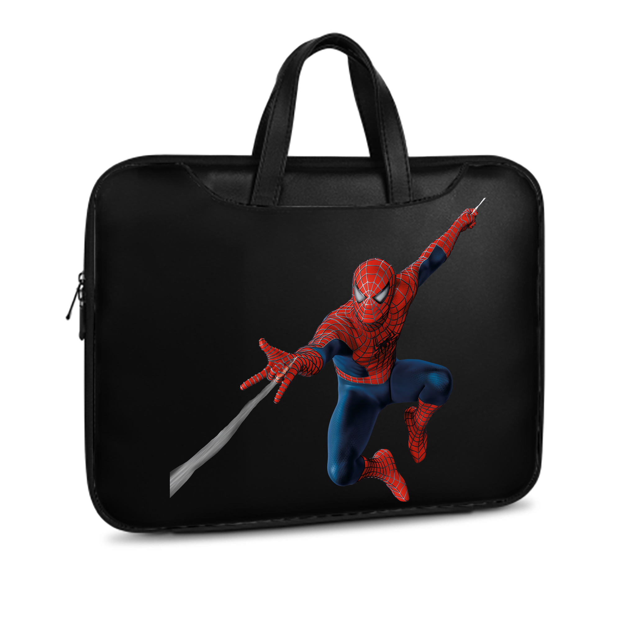 （画像用） Spider Man スパイダーマン レザーラップトップバッグ　ノートパソコンケース