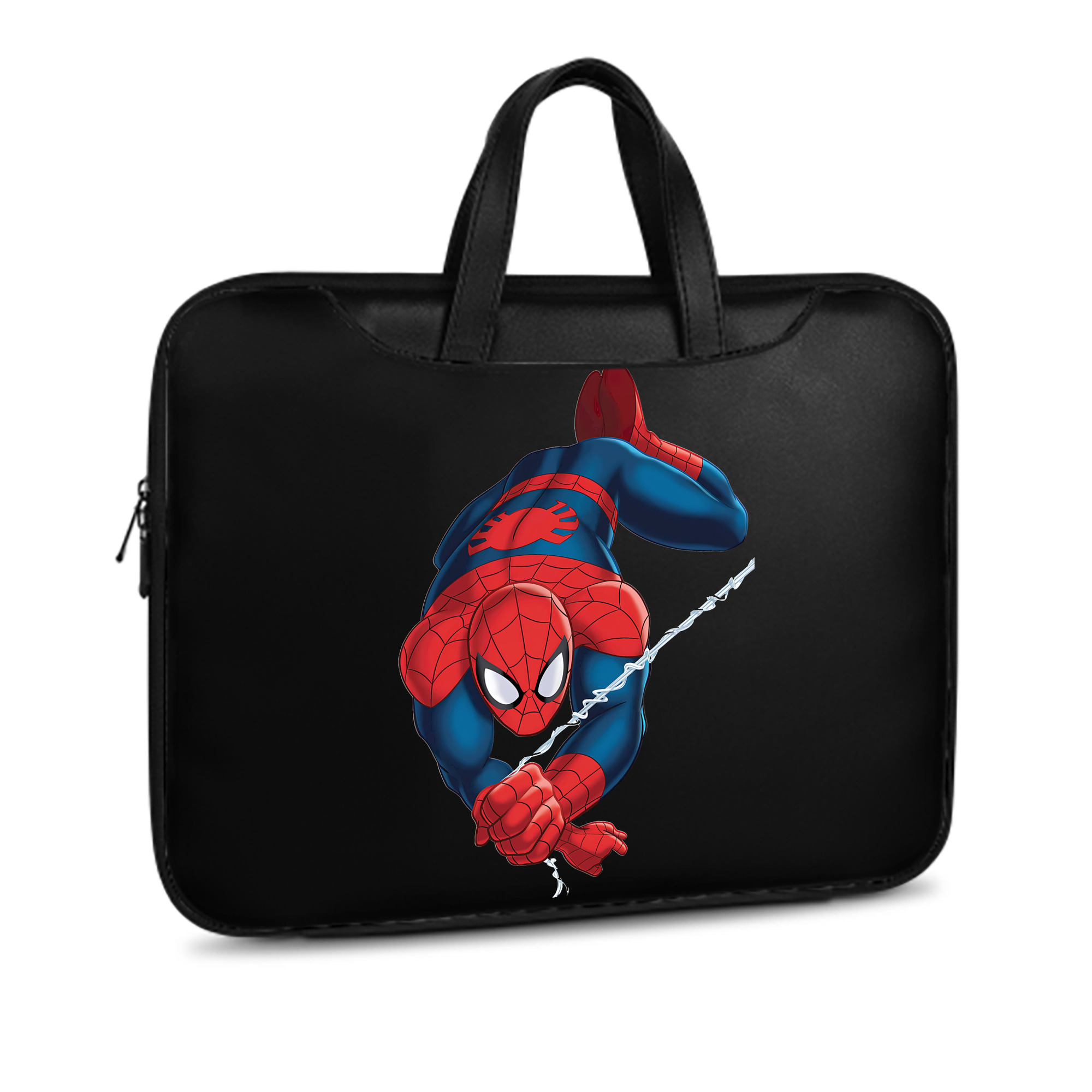 （画像用） Spider Man スパイダーマン レザーラップトップバッグ　ノートパソコンケース