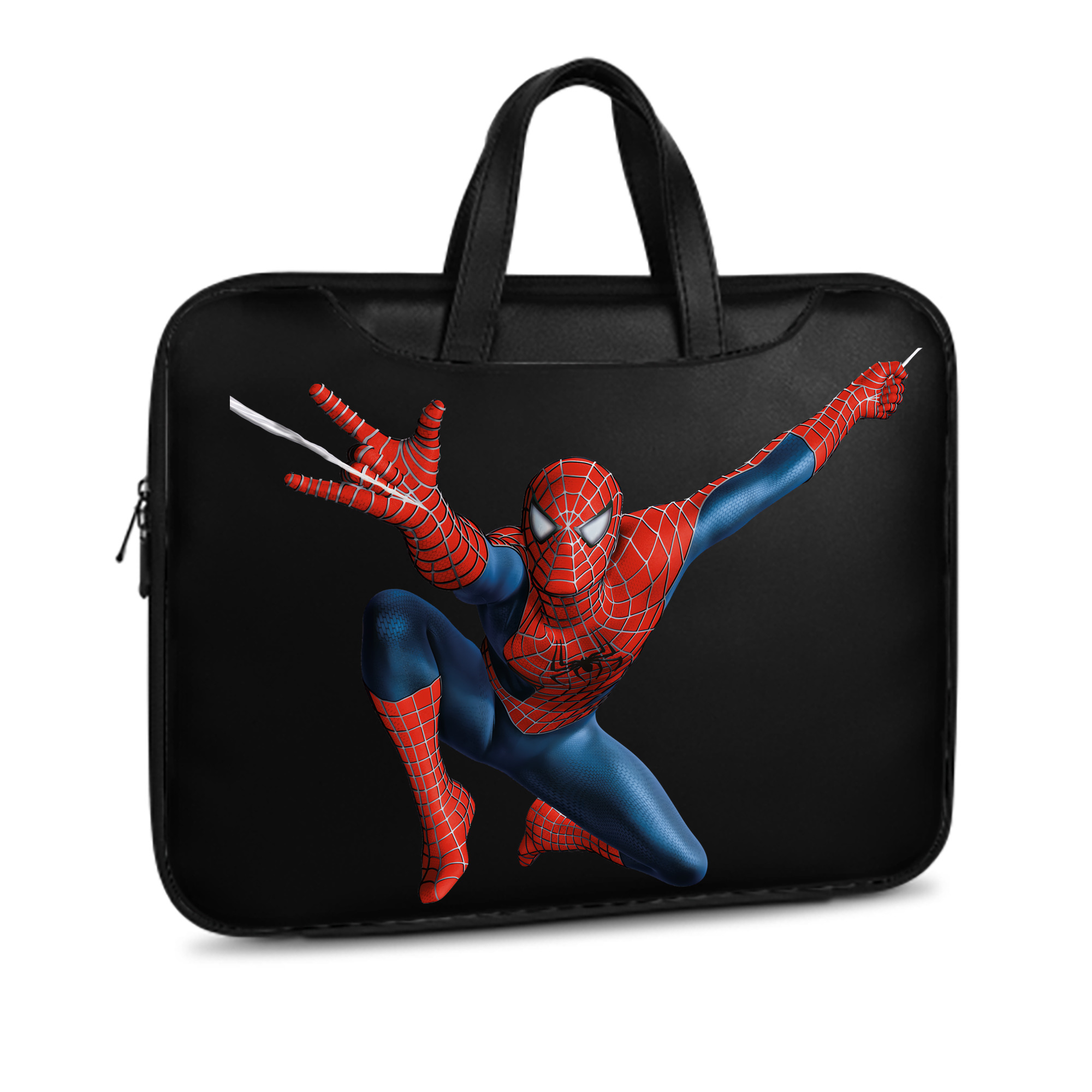 （画像用） Spider Man スパイダーマン レザーラップトップバッグ　ノートパソコンケース