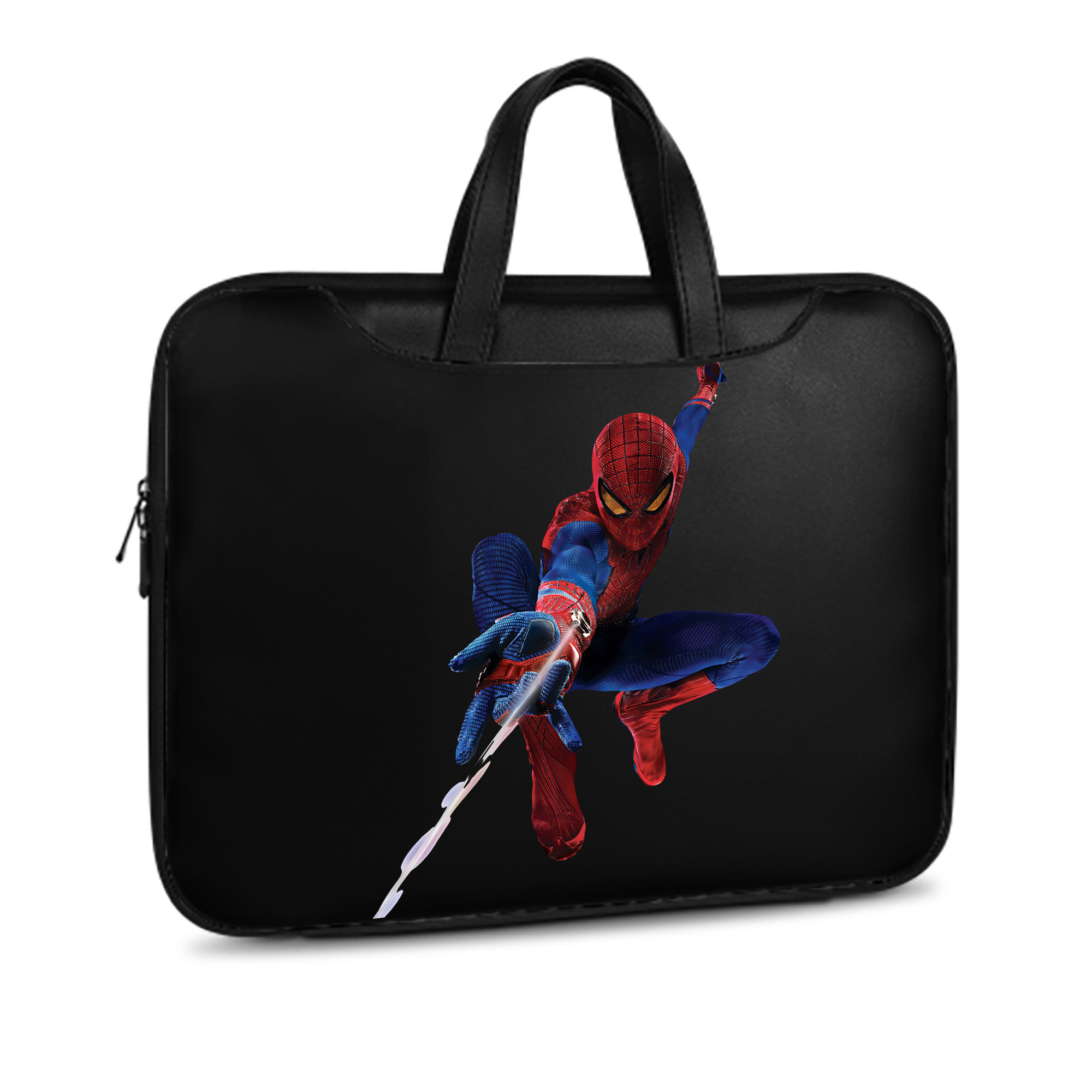（画像用） Spider Man スパイダーマン レザーラップトップバッグ　ノートパソコンケース