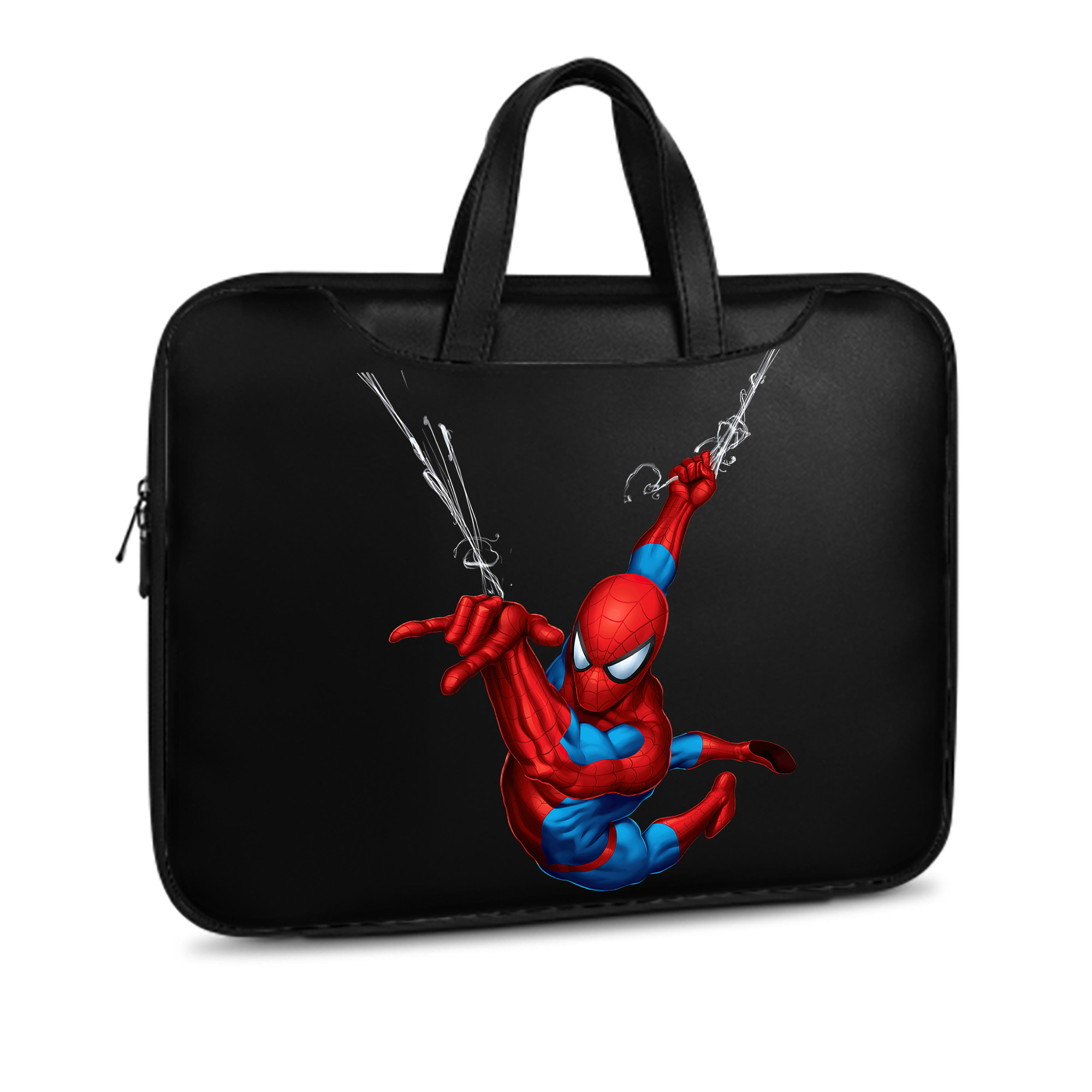 （画像用） Spider Man スパイダーマン レザーラップトップバッグ　ノートパソコンケース