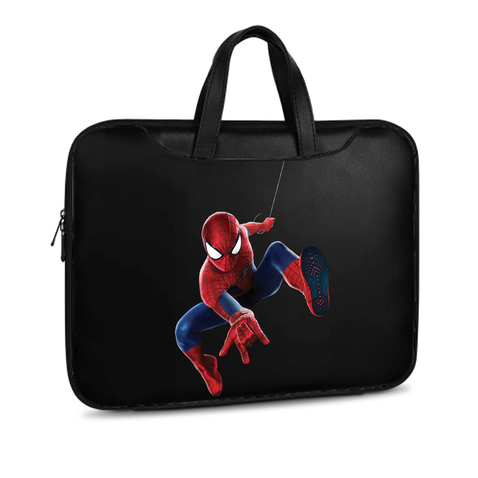 （画像用） Spider Man スパイダーマン レザーラップトップバッグ　ノートパソコンケース