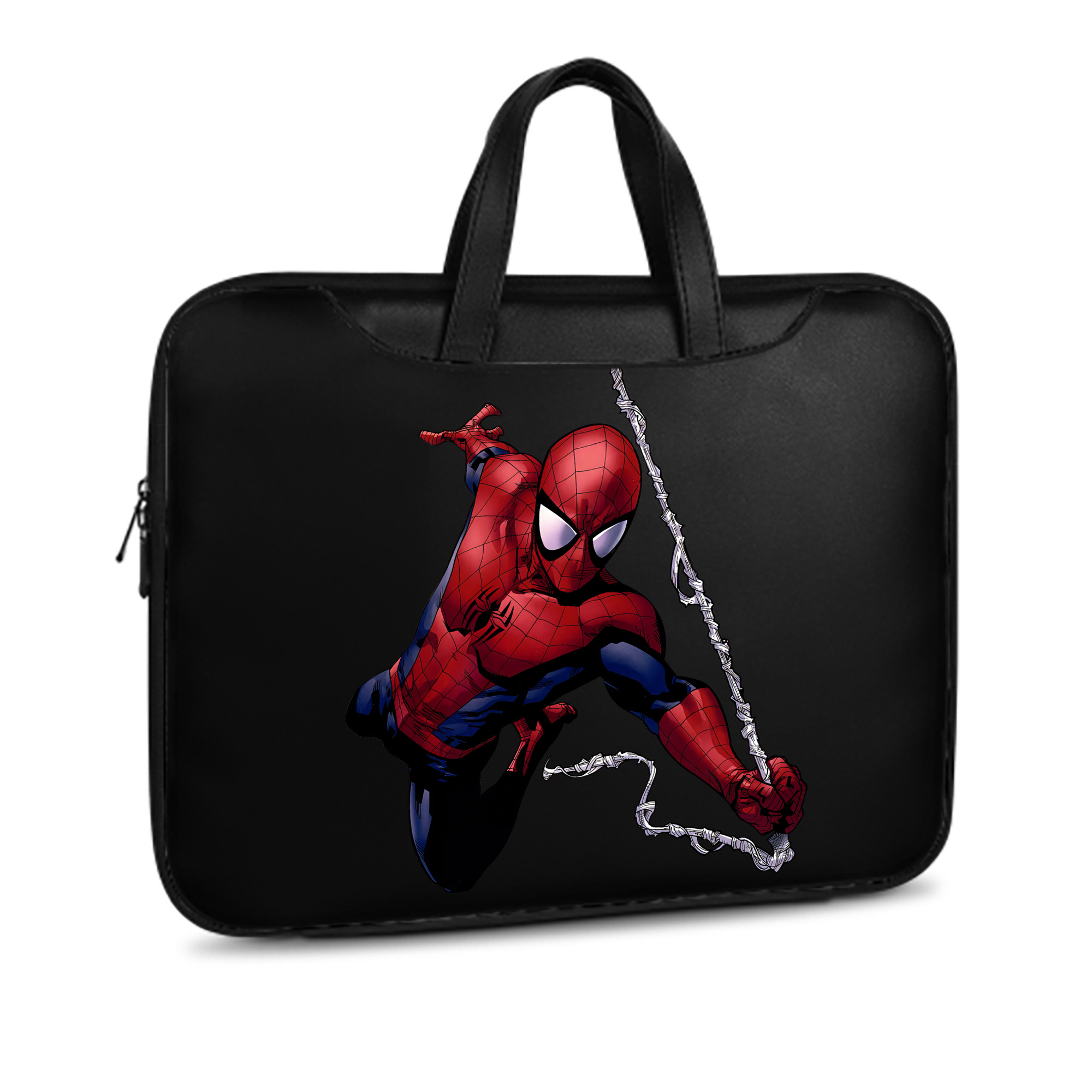 （画像用） Spider Man スパイダーマン レザーラップトップバッグ　ノートパソコンケース