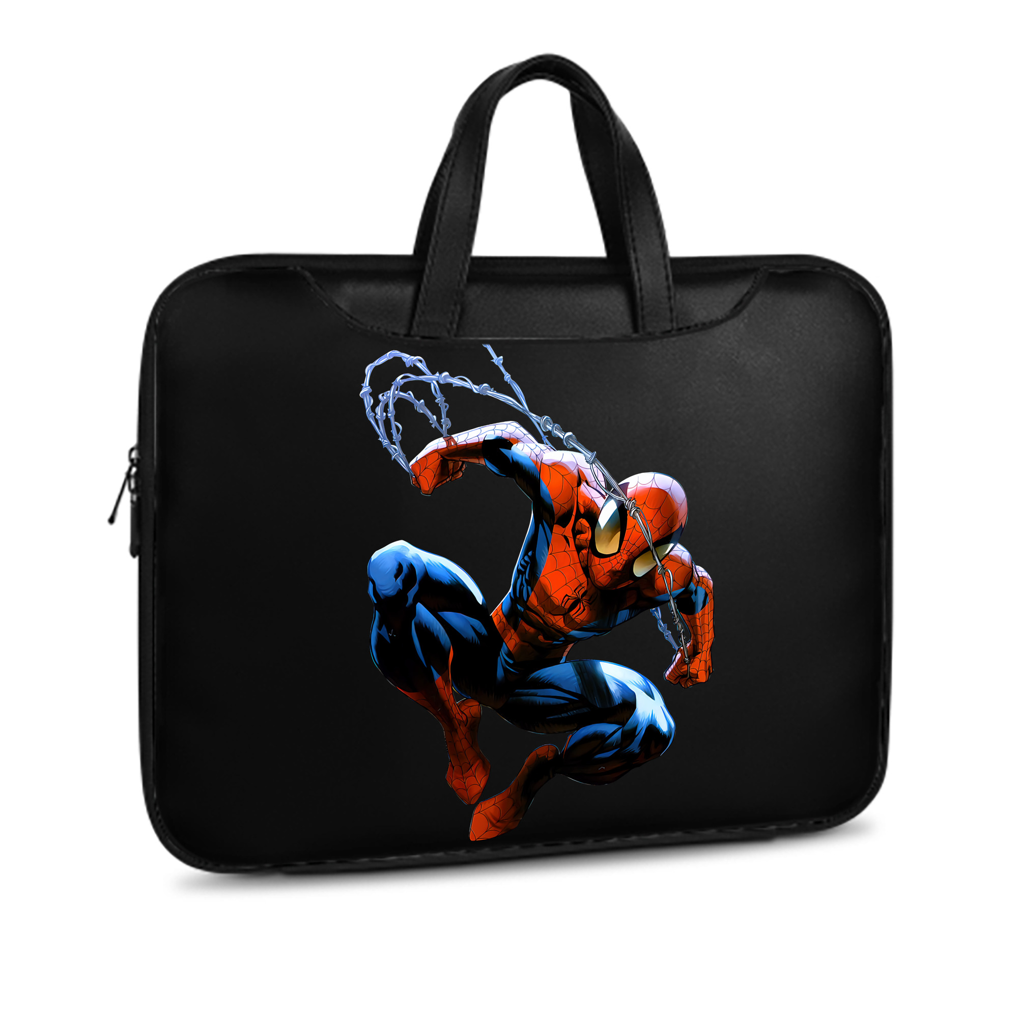 （画像用） Spider Man スパイダーマン レザーラップトップバッグ　ノートパソコンケース