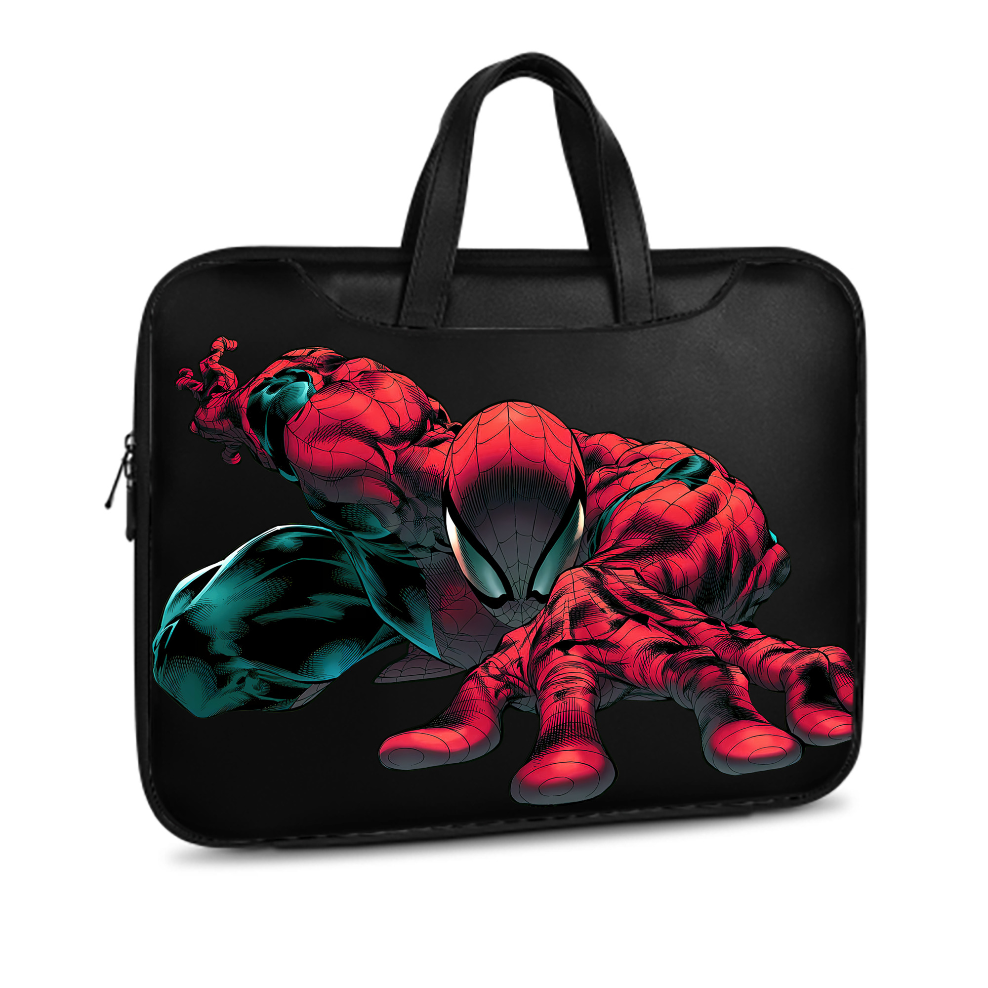 （画像用） Spider Man スパイダーマン レザーラップトップバッグ　ノートパソコンケース