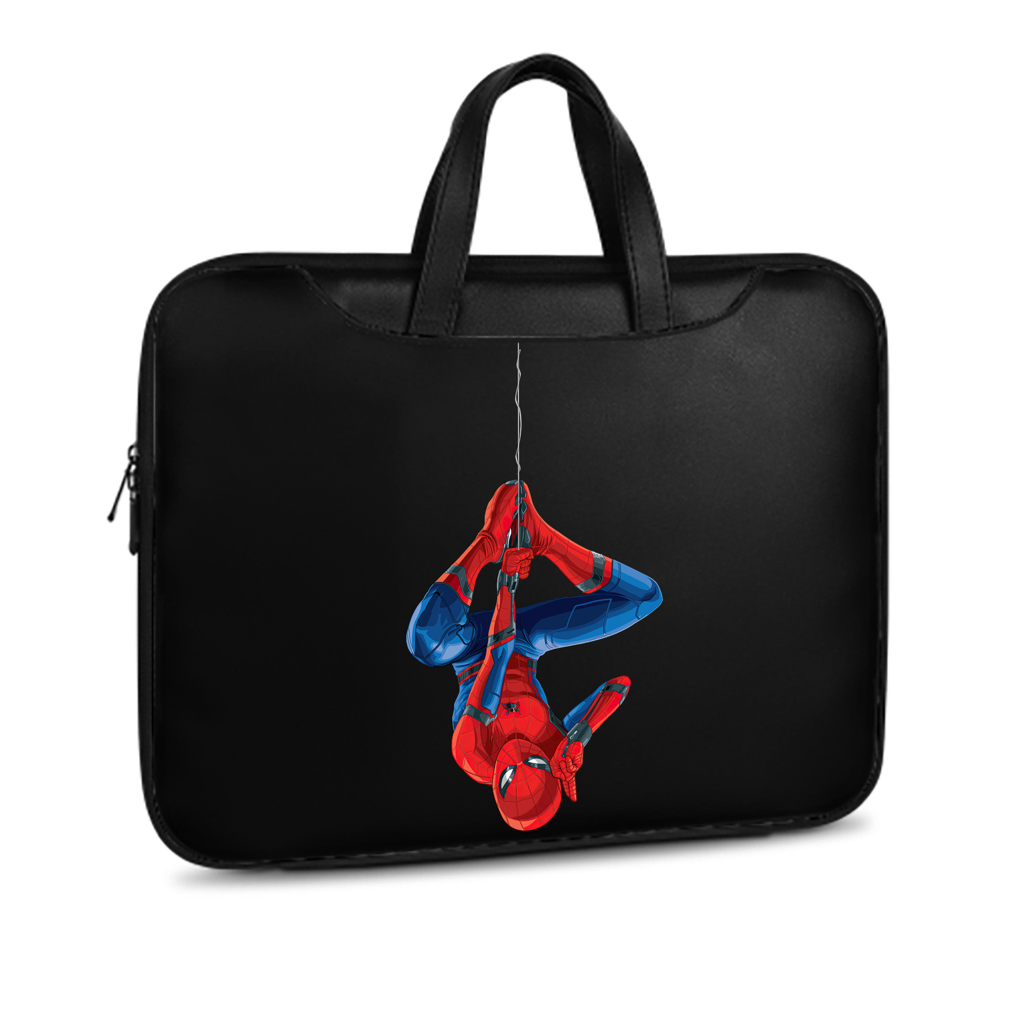 （画像用） Spider Man スパイダーマン レザーラップトップバッグ　ノートパソコンケース
