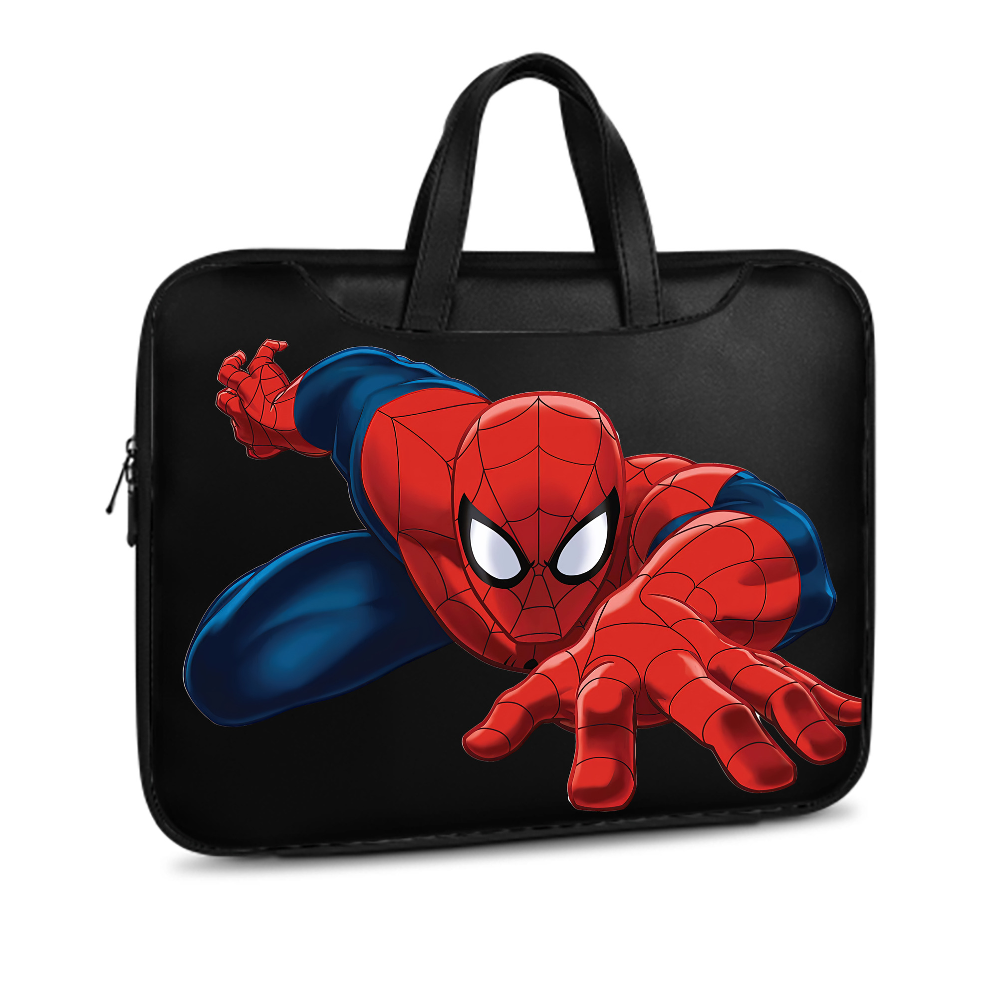 （画像用） Spider Man スパイダーマン レザーラップトップバッグ　ノートパソコンケース