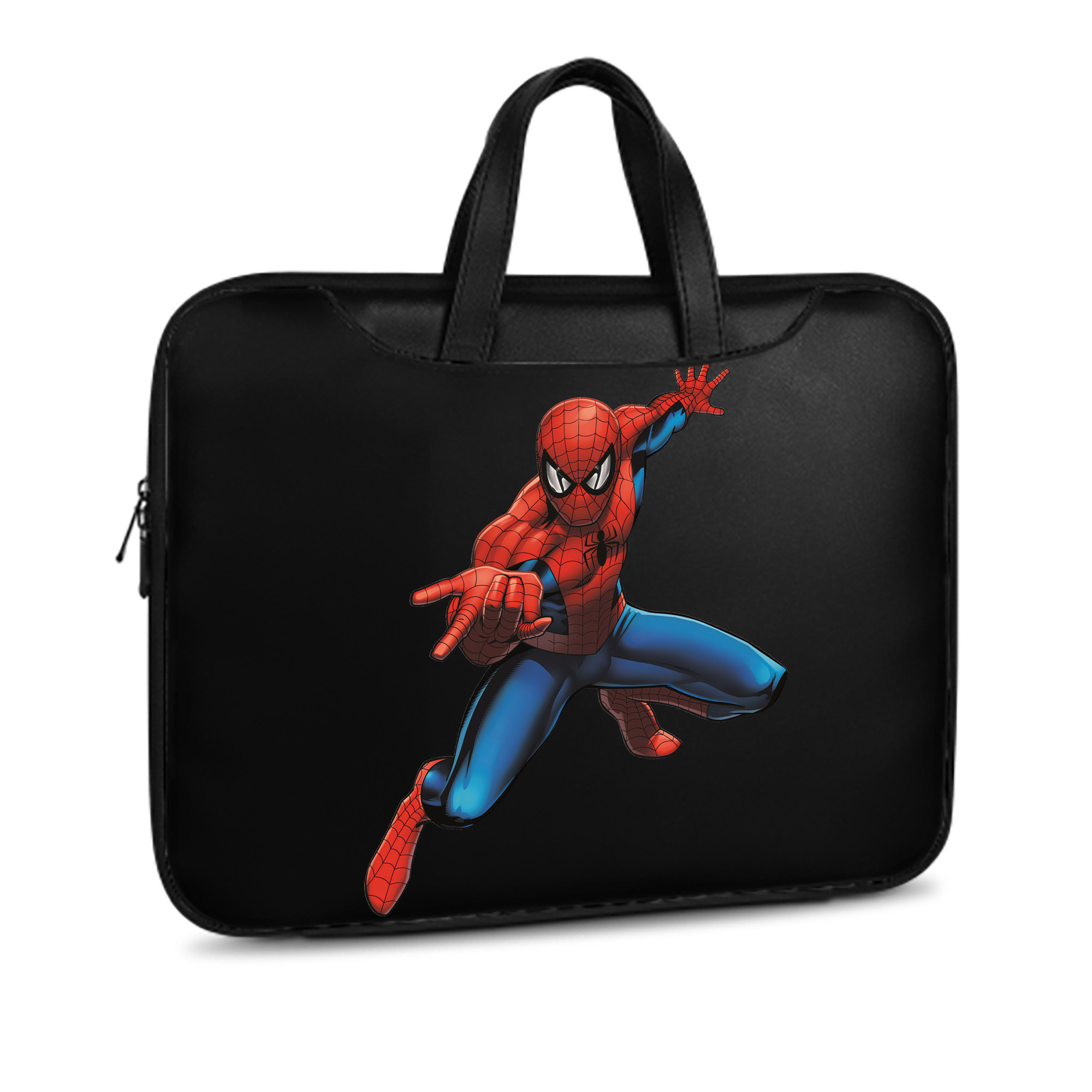 （画像用） Spider Man スパイダーマン レザーラップトップバッグ　ノートパソコンケース