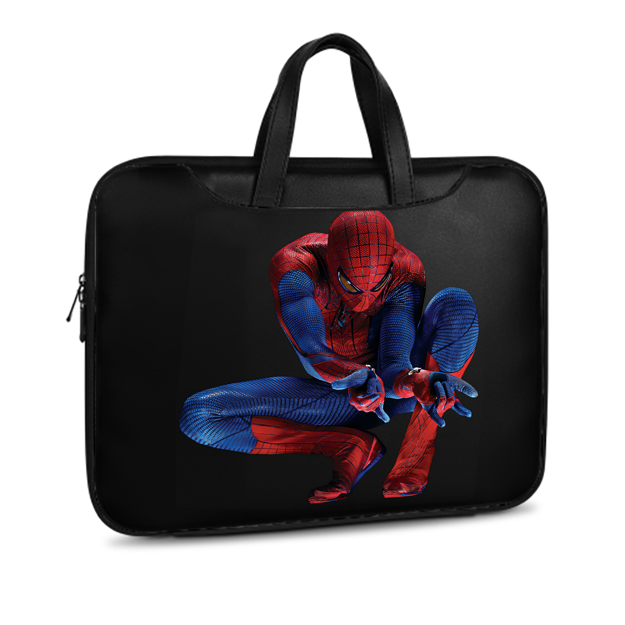 （画像用） Spider Man スパイダーマン レザーラップトップバッグ　ノートパソコンケース
