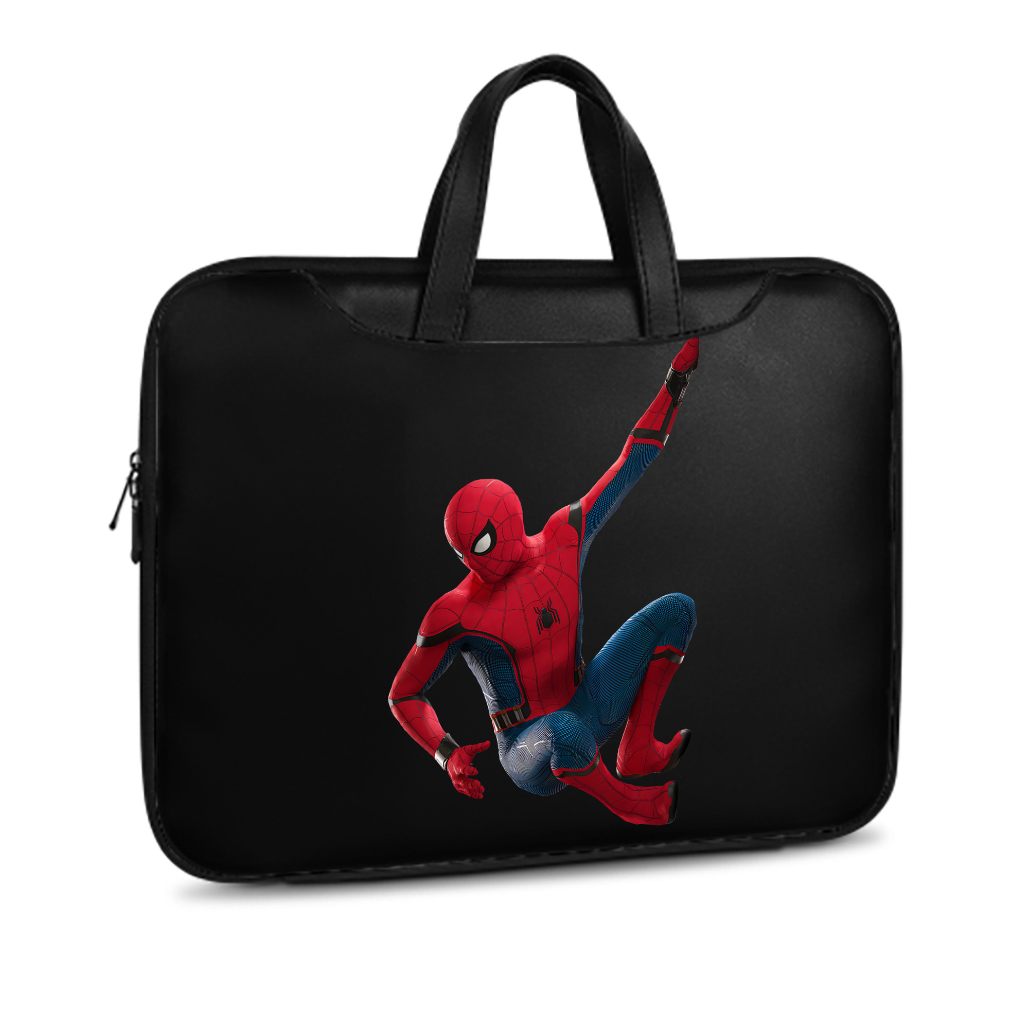 （画像用） Spider Man スパイダーマン レザーラップトップバッグ　ノートパソコンケース