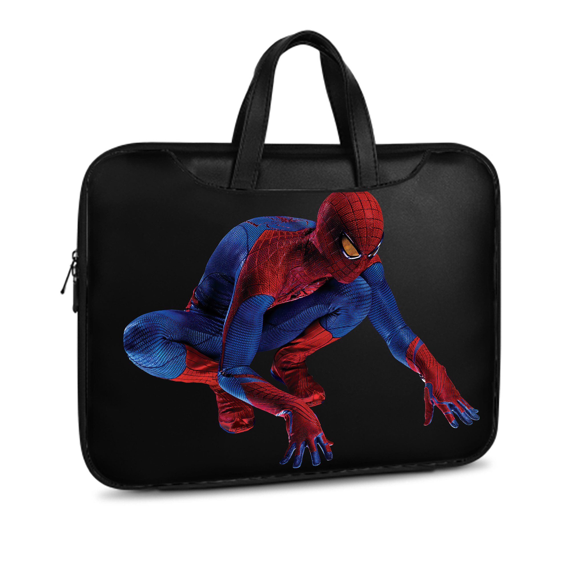 （画像用） Spider Man スパイダーマン レザーラップトップバッグ　ノートパソコンケース
