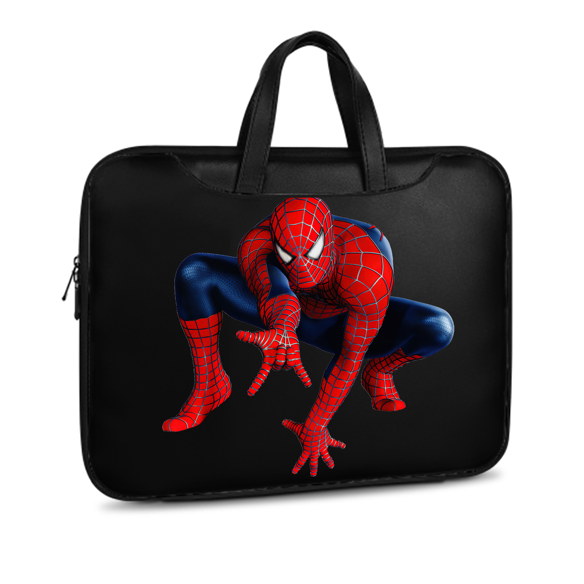 （画像用） Spider Man スパイダーマン レザーラップトップバッグ　ノートパソコンケース