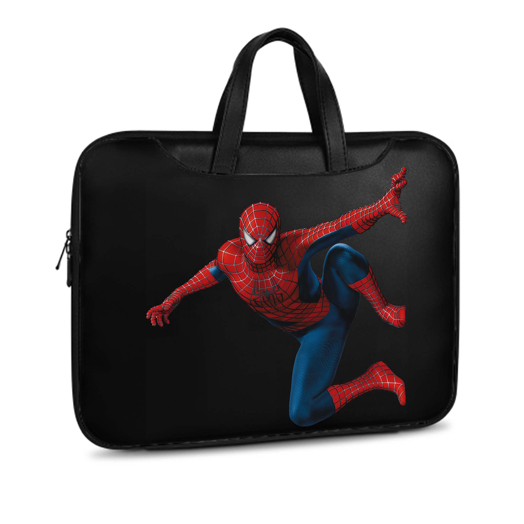（画像用） Spider Man スパイダーマン レザーラップトップバッグ　ノートパソコンケース