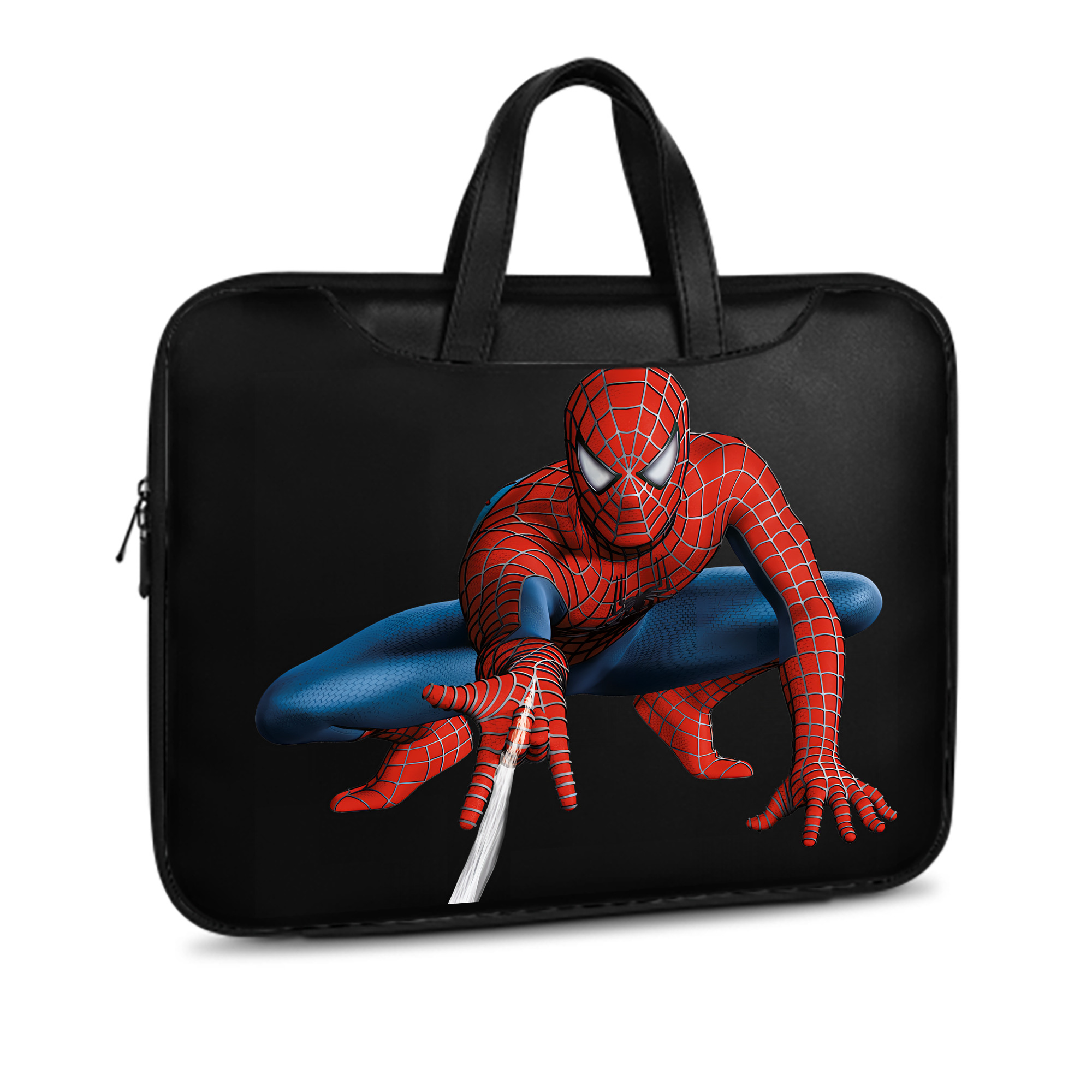 （画像用） Spider Man スパイダーマン レザーラップトップバッグ　ノートパソコンケース