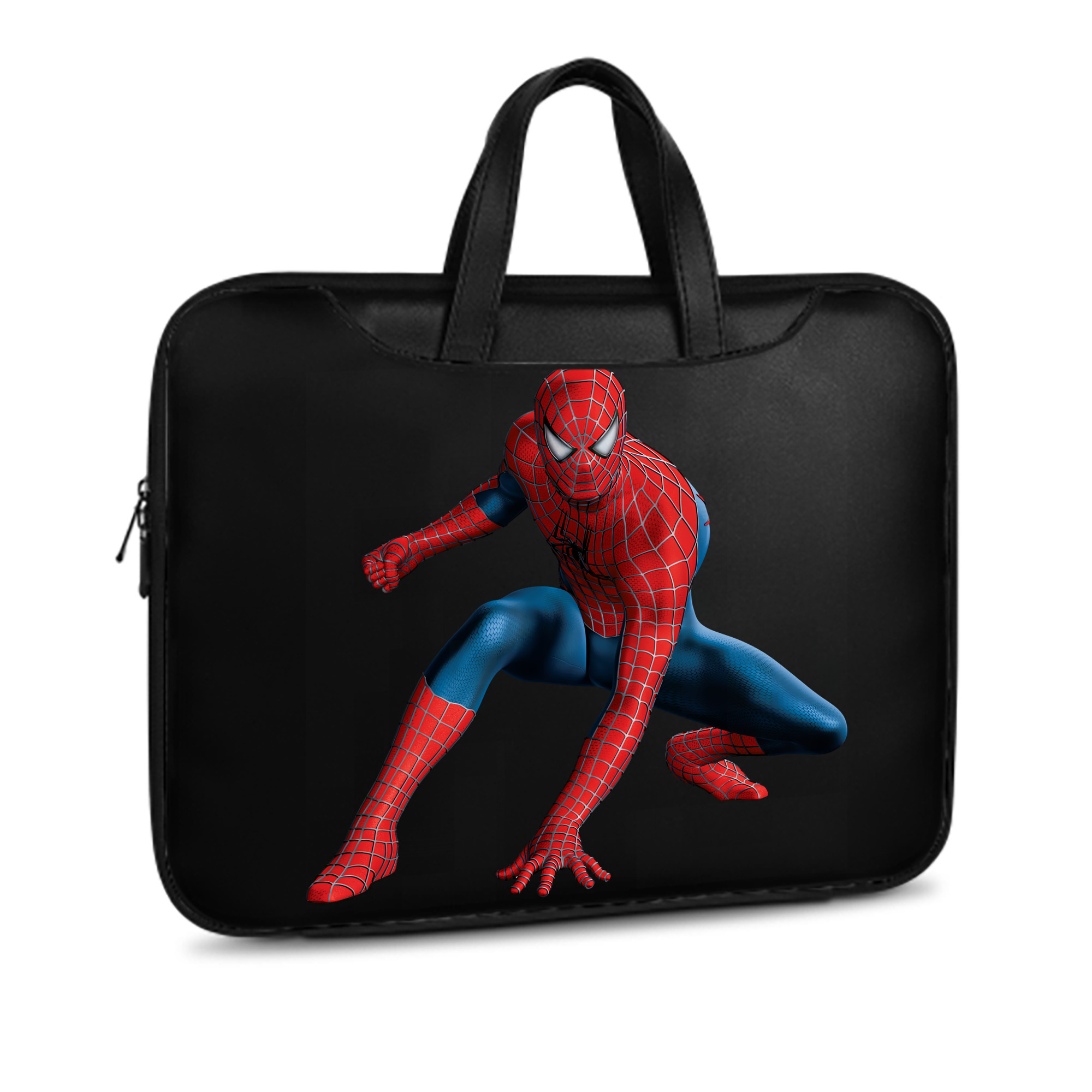 （画像用） Spider Man スパイダーマン レザーラップトップバッグ　ノートパソコンケース