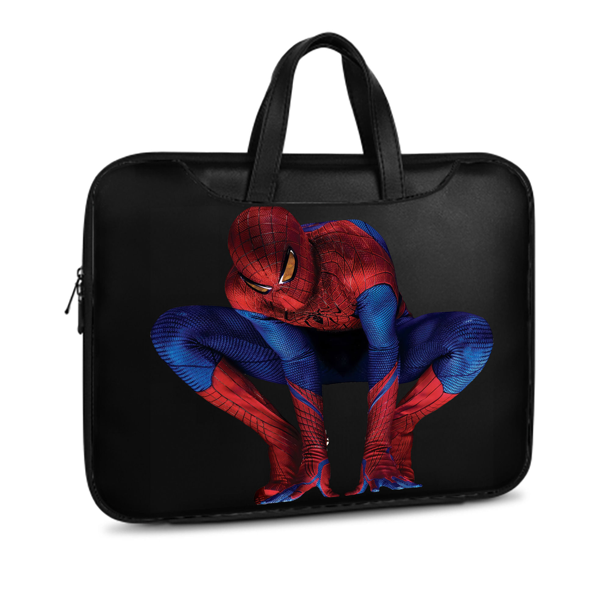 （画像用） Spider Man スパイダーマン レザーラップトップバッグ　ノートパソコンケース