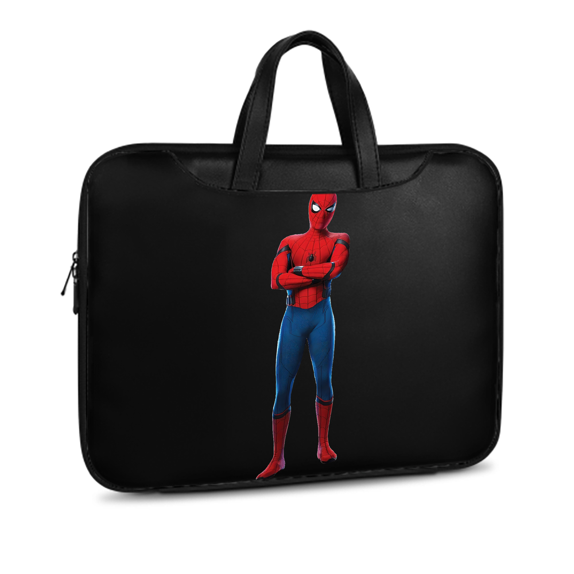 （画像用） Spider Man スパイダーマン レザーラップトップバッグ　ノートパソコンケース