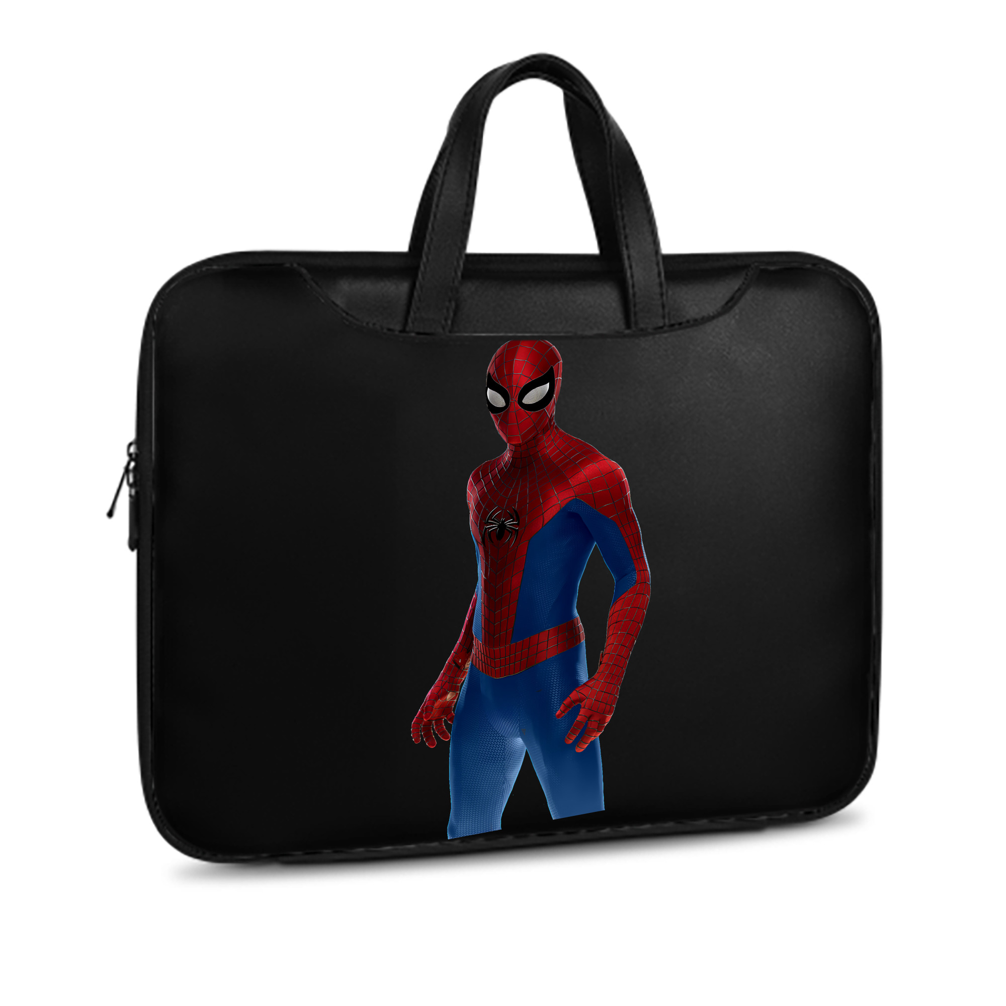 （画像用） Spider Man スパイダーマン レザーラップトップバッグ　ノートパソコンケース