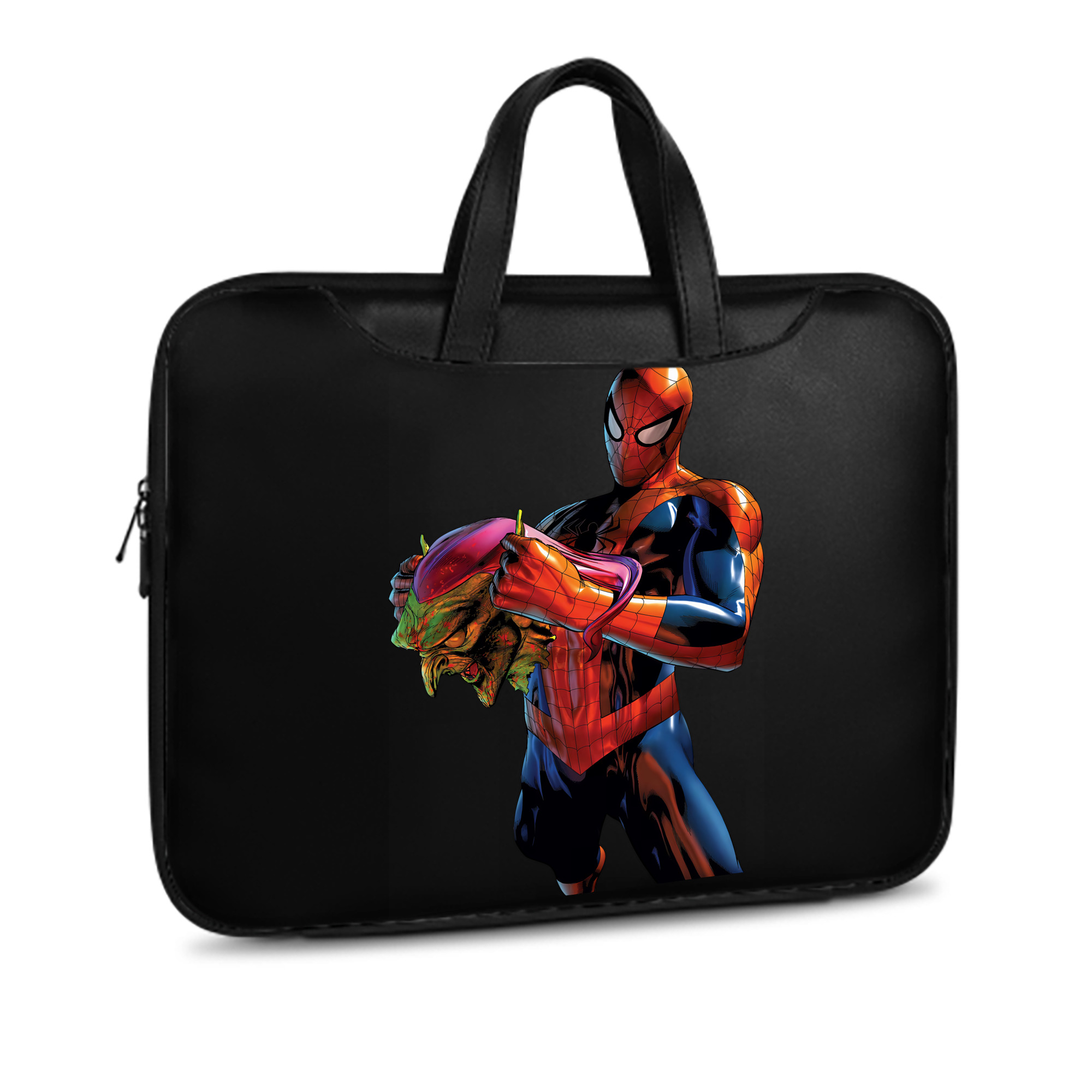 （画像用） Spider Man スパイダーマン レザーラップトップバッグ　ノートパソコンケース