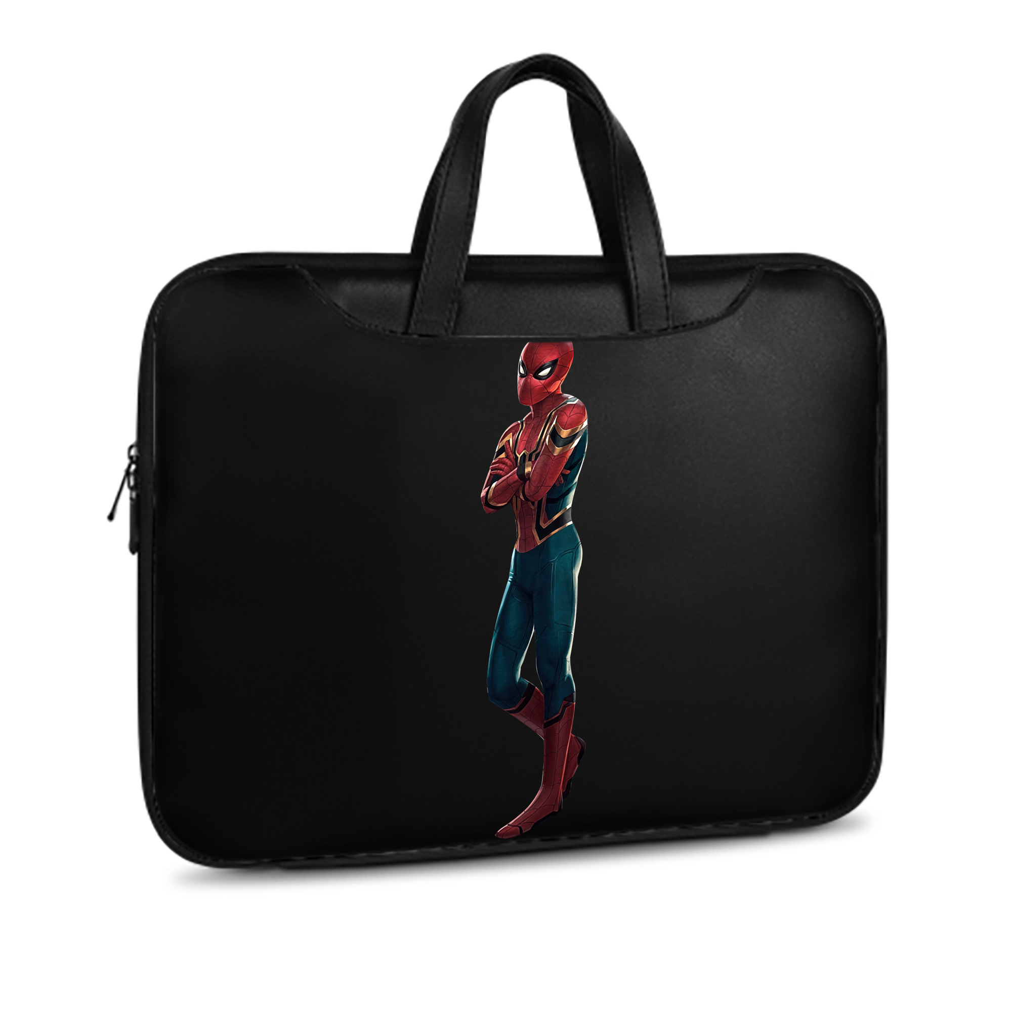 （画像用） Spider Man スパイダーマン レザーラップトップバッグ　ノートパソコンケース