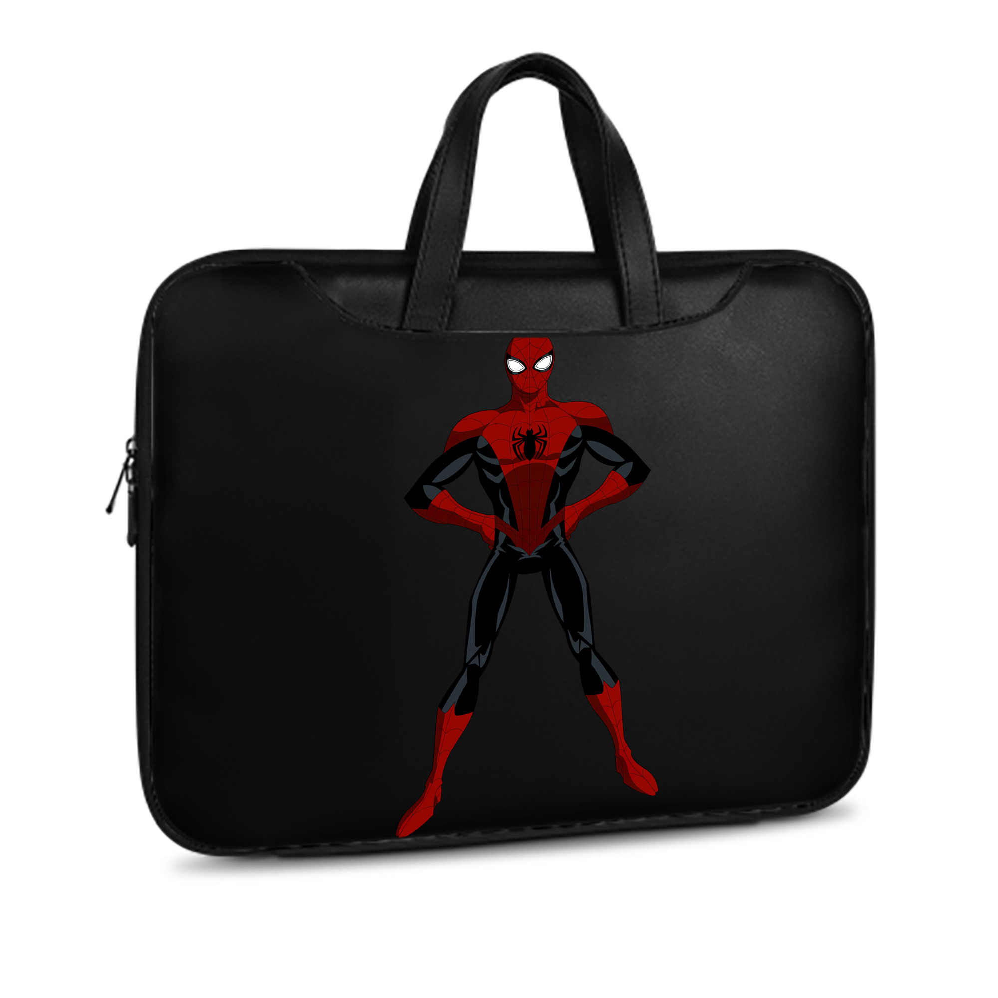 （画像用） Spider Man スパイダーマン レザーラップトップバッグ　ノートパソコンケース