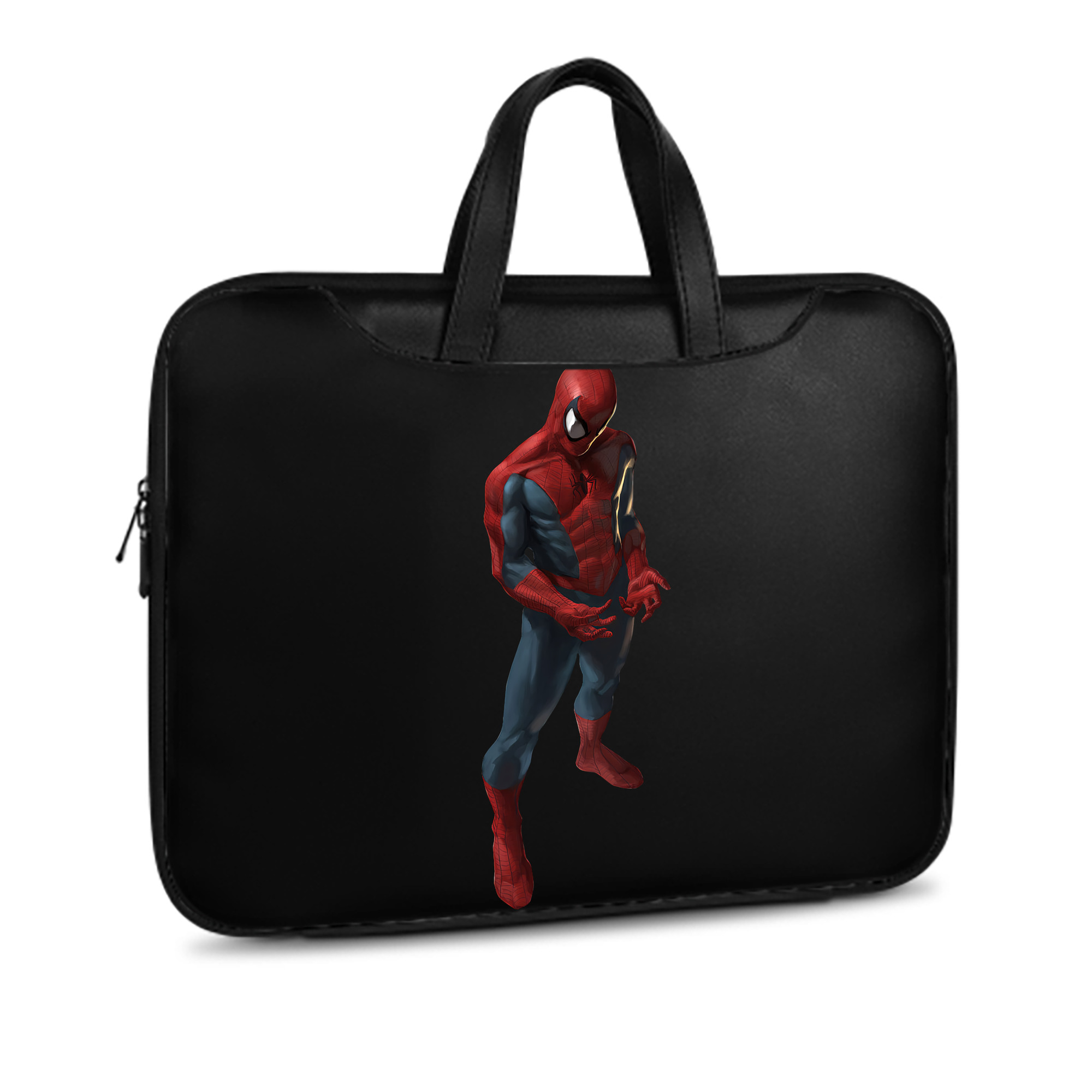 （画像用） Spider Man スパイダーマン レザーラップトップバッグ　ノートパソコンケース