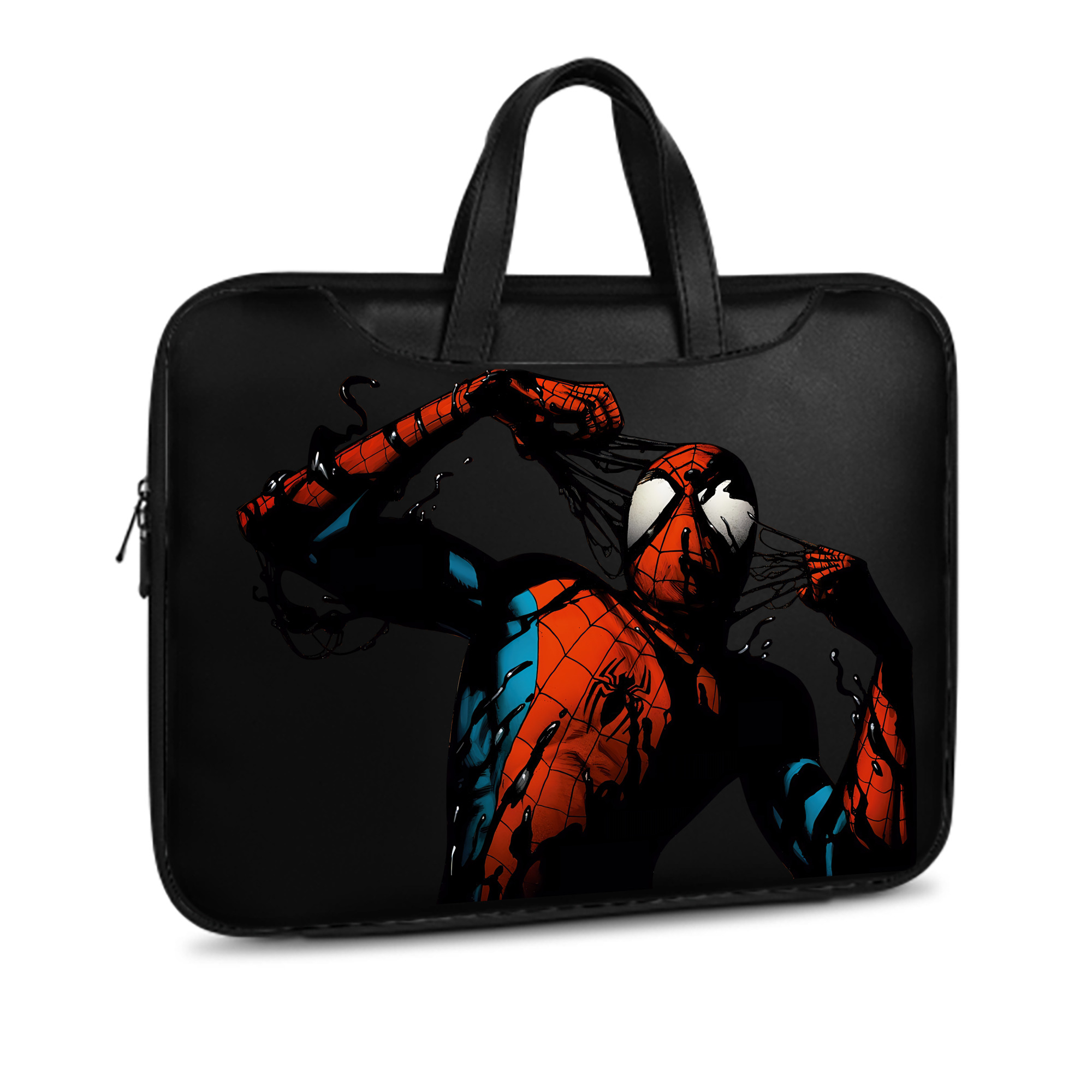 （画像用） Spider Man スパイダーマン レザーラップトップバッグ　ノートパソコンケース