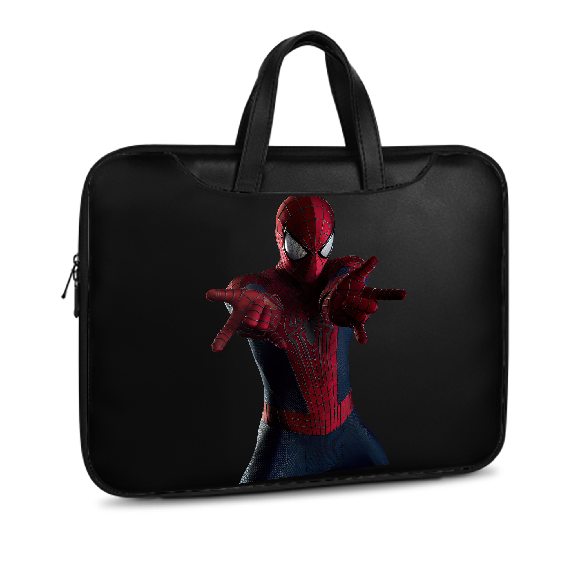 （画像用） Spider Man スパイダーマン レザーラップトップバッグ　ノートパソコンケース