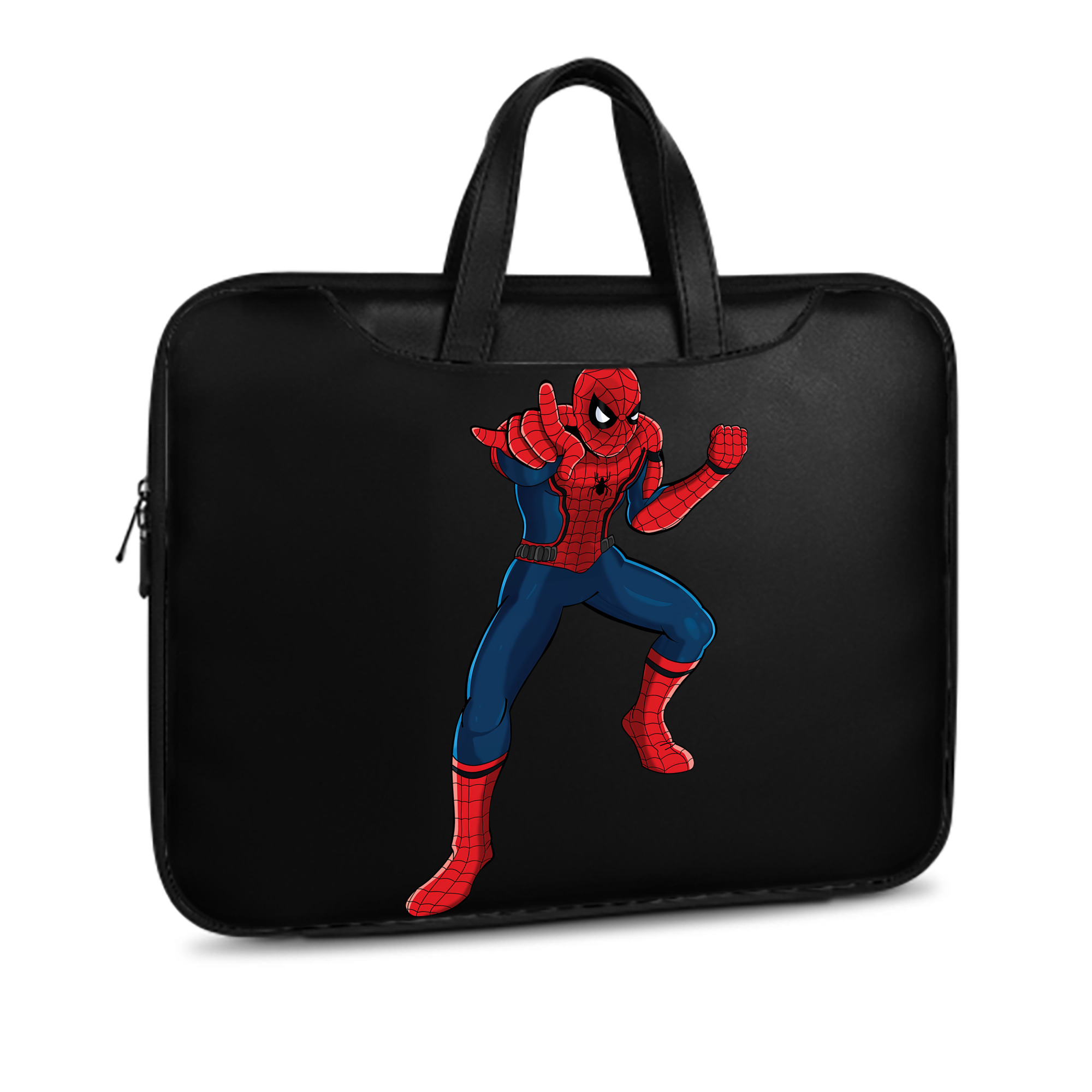（画像用） Spider Man スパイダーマン レザーラップトップバッグ　ノートパソコンケース