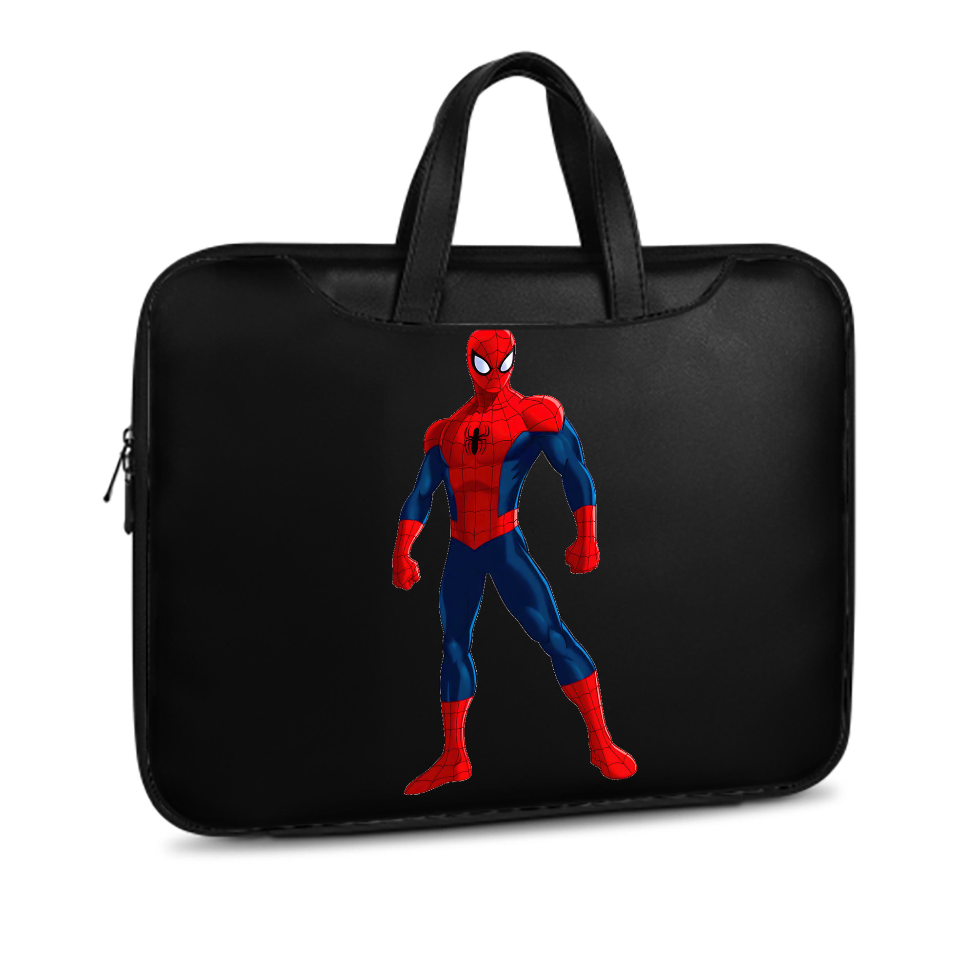 （画像用） Spider Man スパイダーマン レザーラップトップバッグ　ノートパソコンケース