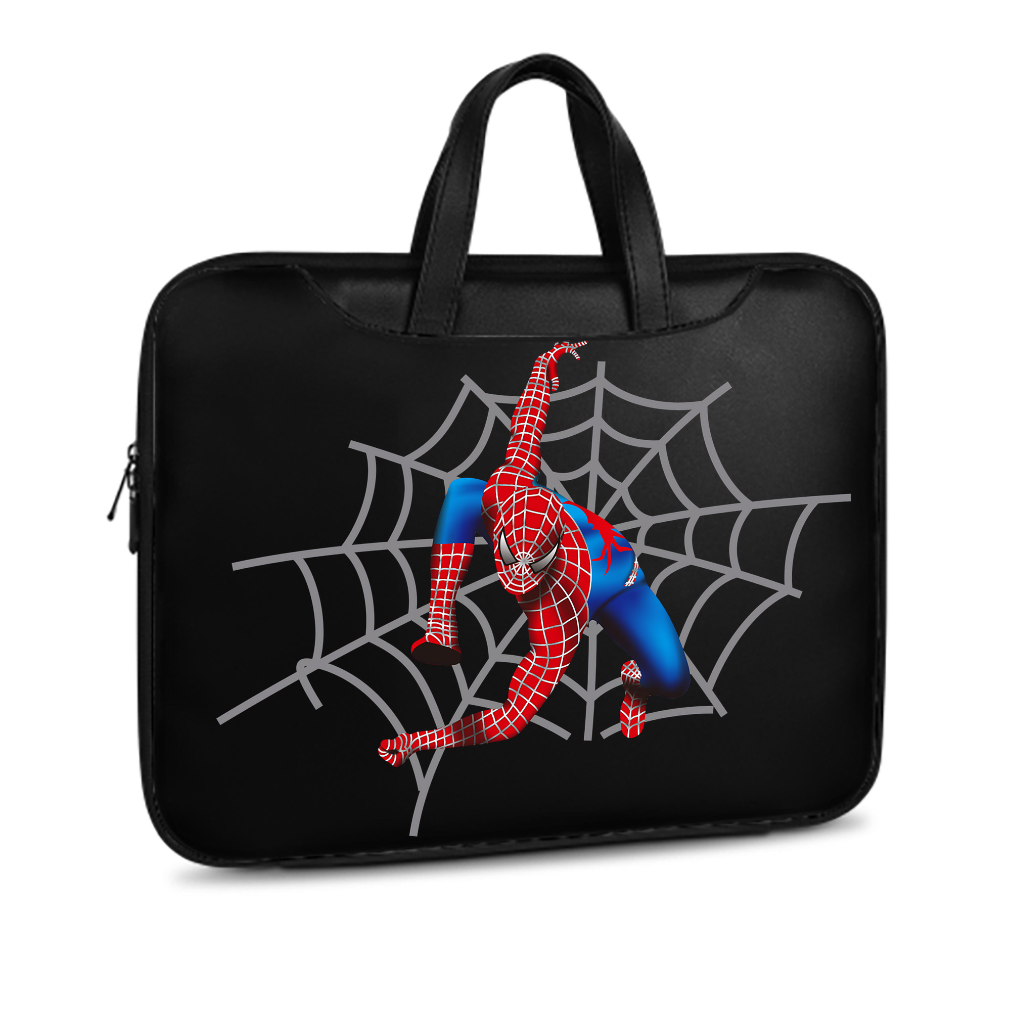 （画像用） Spider Man スパイダーマン レザーラップトップバッグ　ノートパソコンケース