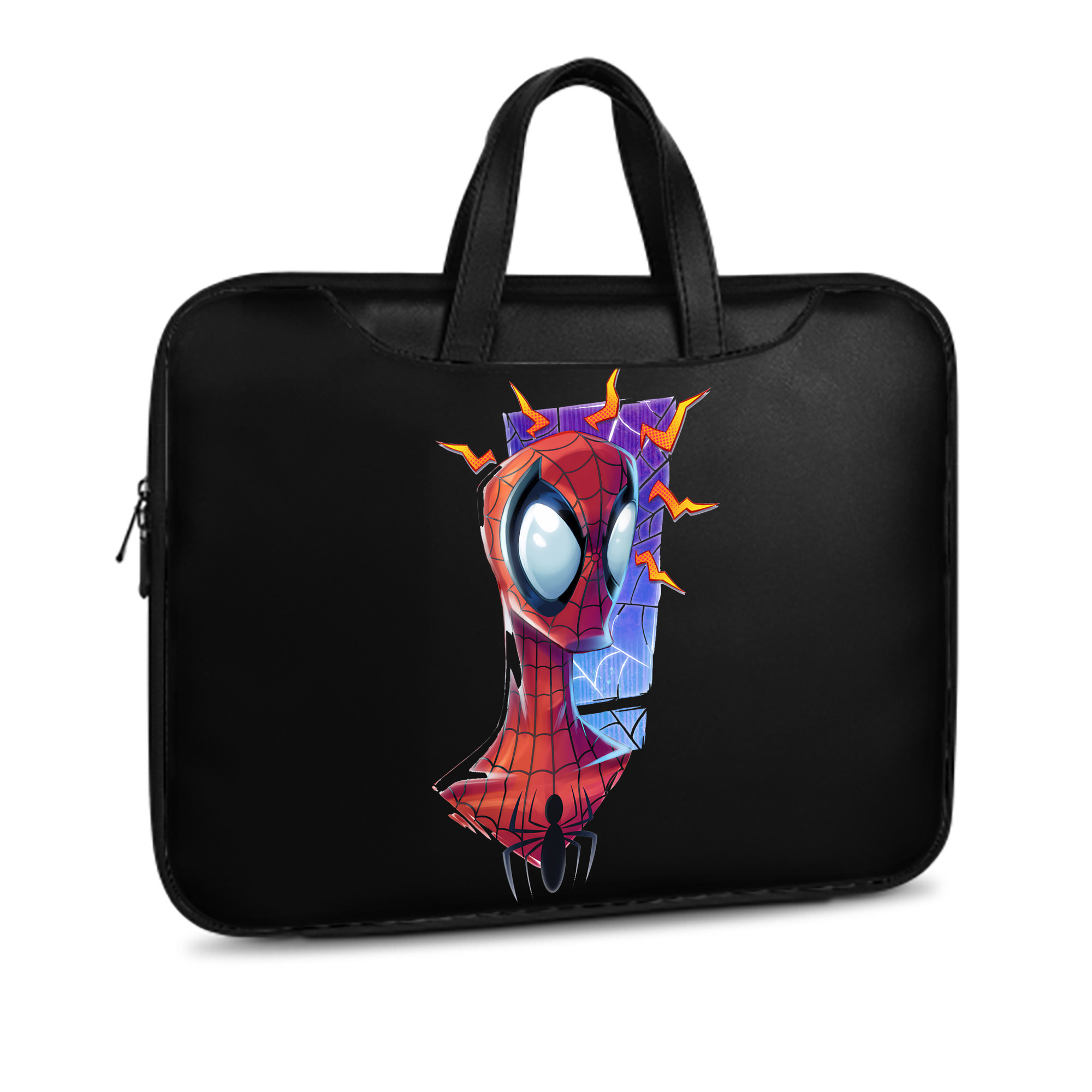 （画像用） Spider Man スパイダーマン レザーラップトップバッグ　ノートパソコンケース