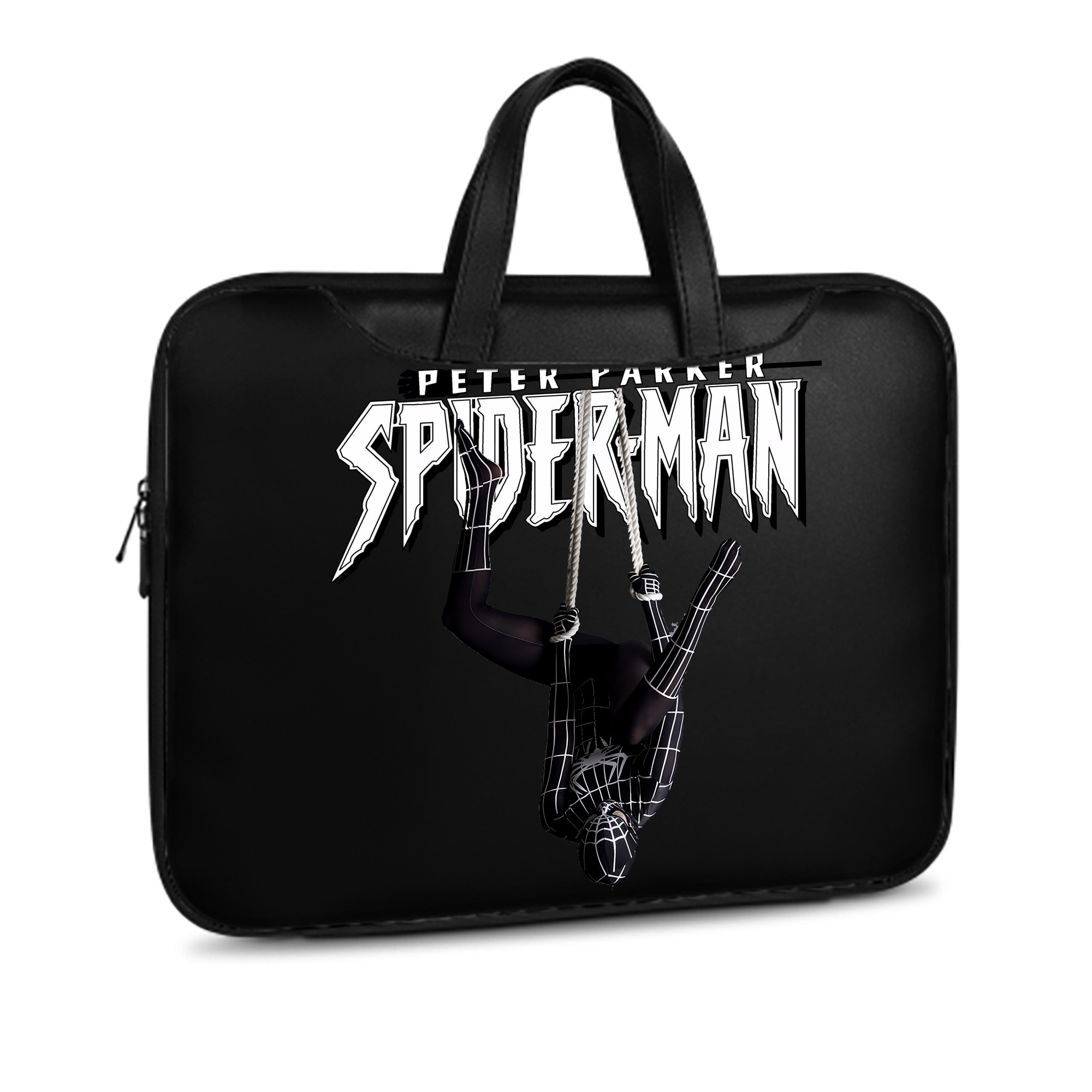 （画像用） Spider Man スパイダーマン レザーラップトップバッグ　ノートパソコンケース