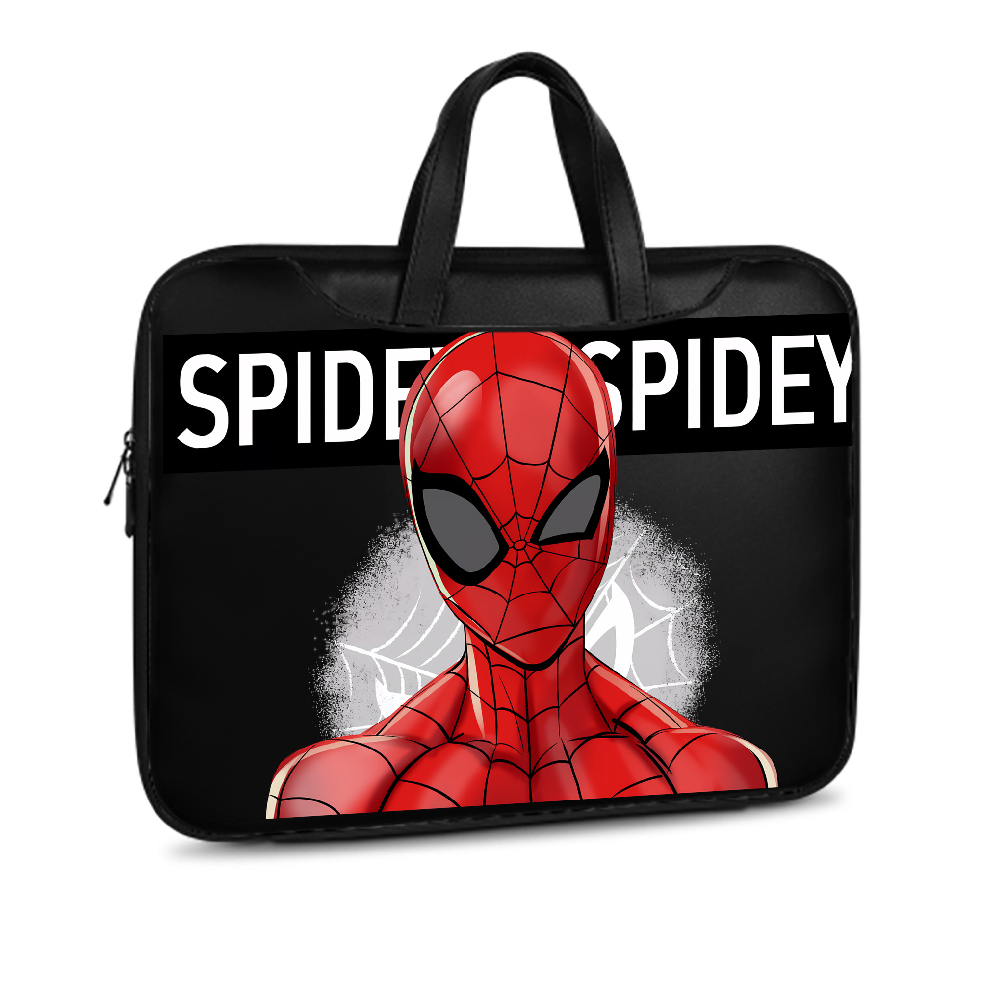 （画像用） Spider Man スパイダーマン レザーラップトップバッグ　ノートパソコンケース