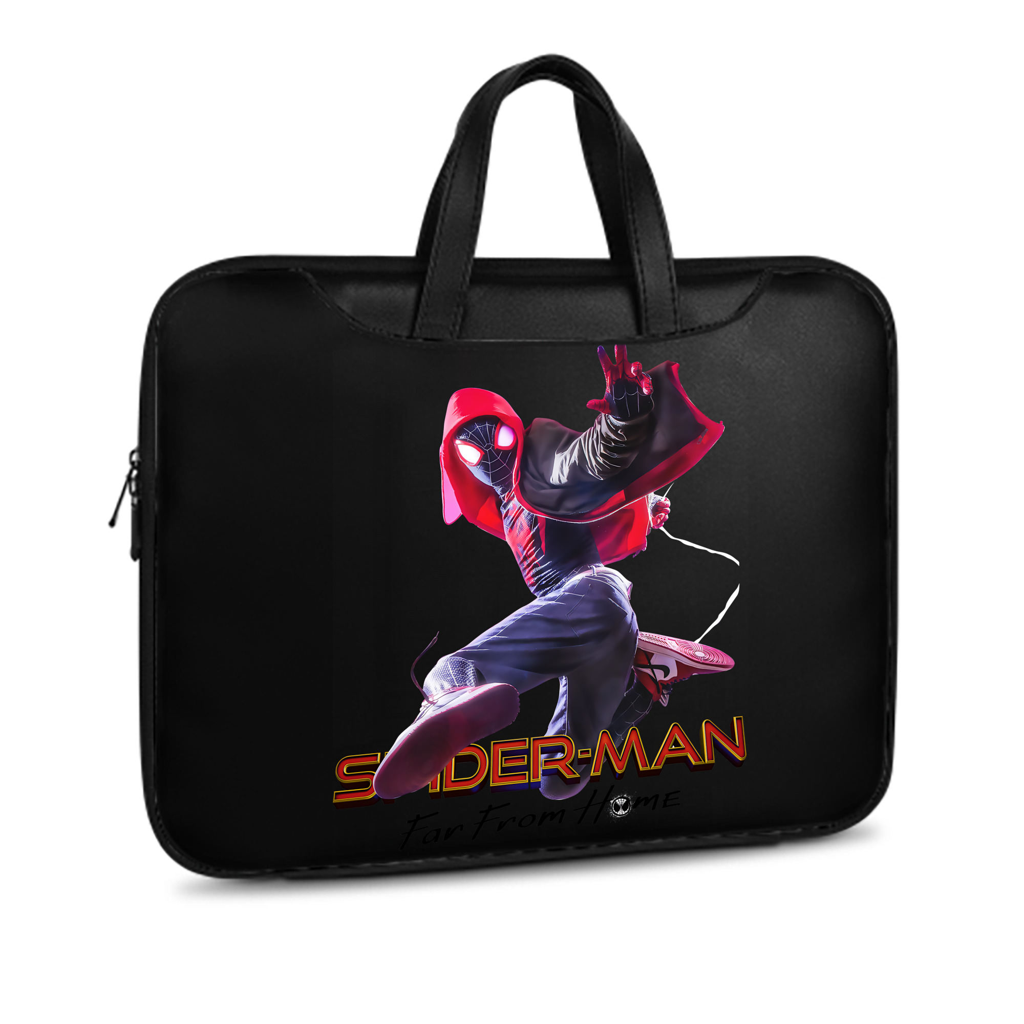 （画像用） Spider Man スパイダーマン レザーラップトップバッグ　ノートパソコンケース