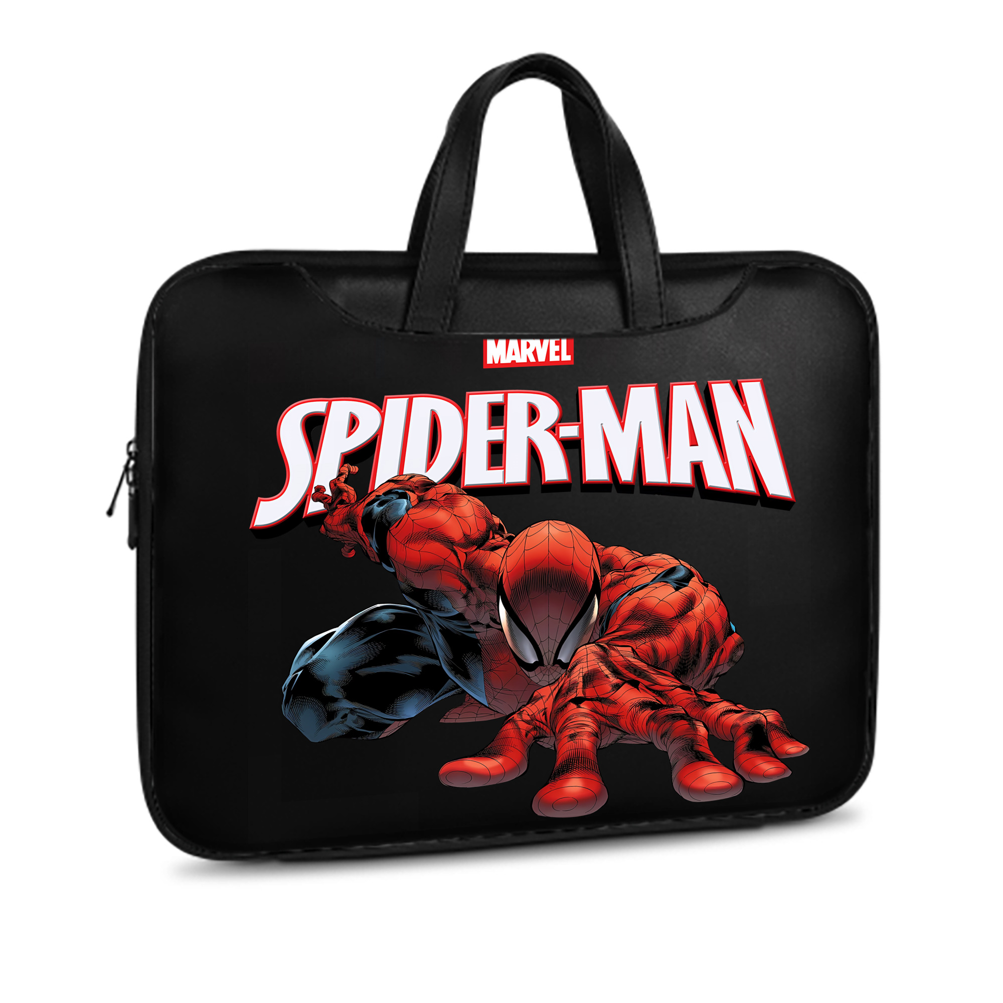 （画像用） Spider Man スパイダーマン レザーラップトップバッグ　ノートパソコンケース