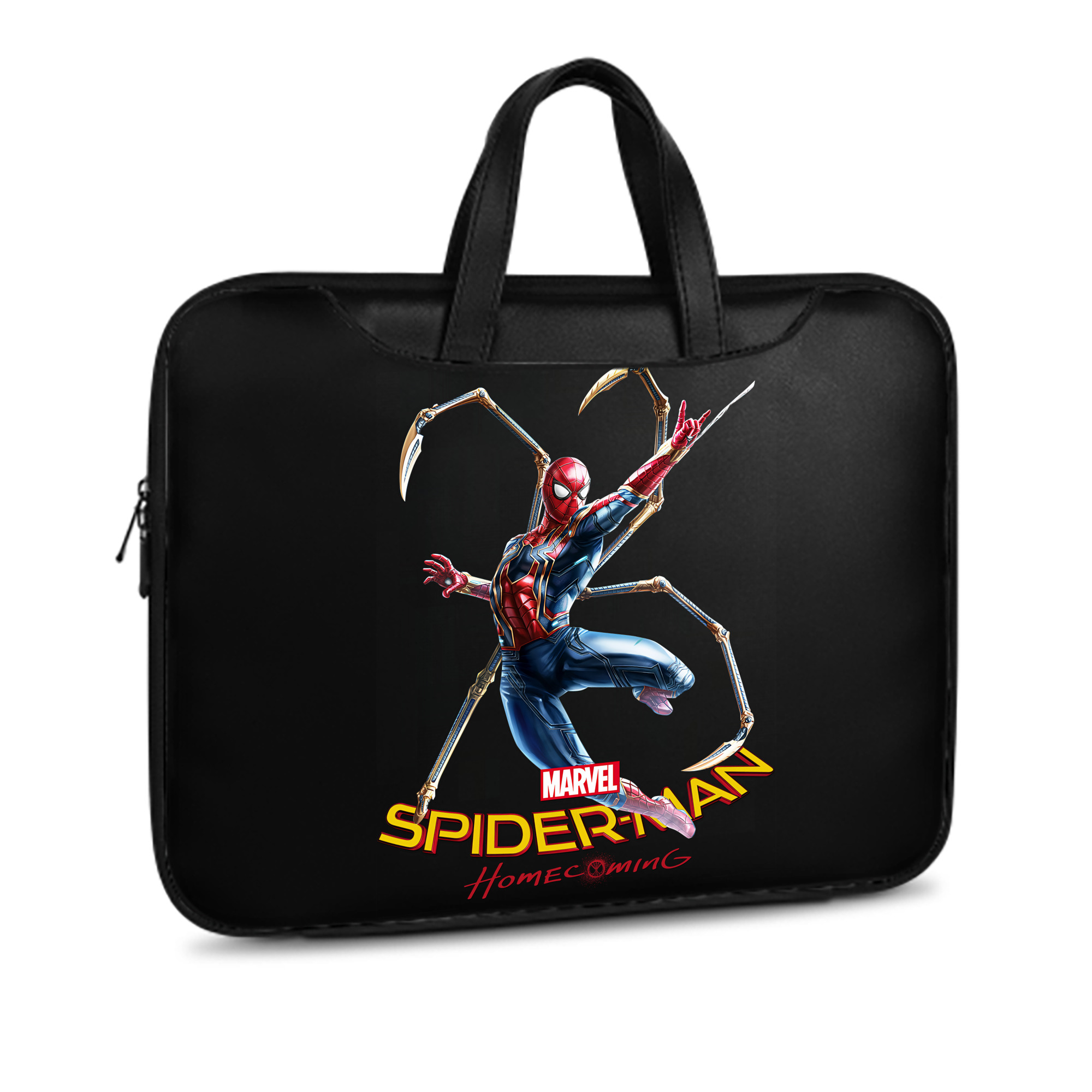（画像用） Spider Man スパイダーマン レザーラップトップバッグ　ノートパソコンケース