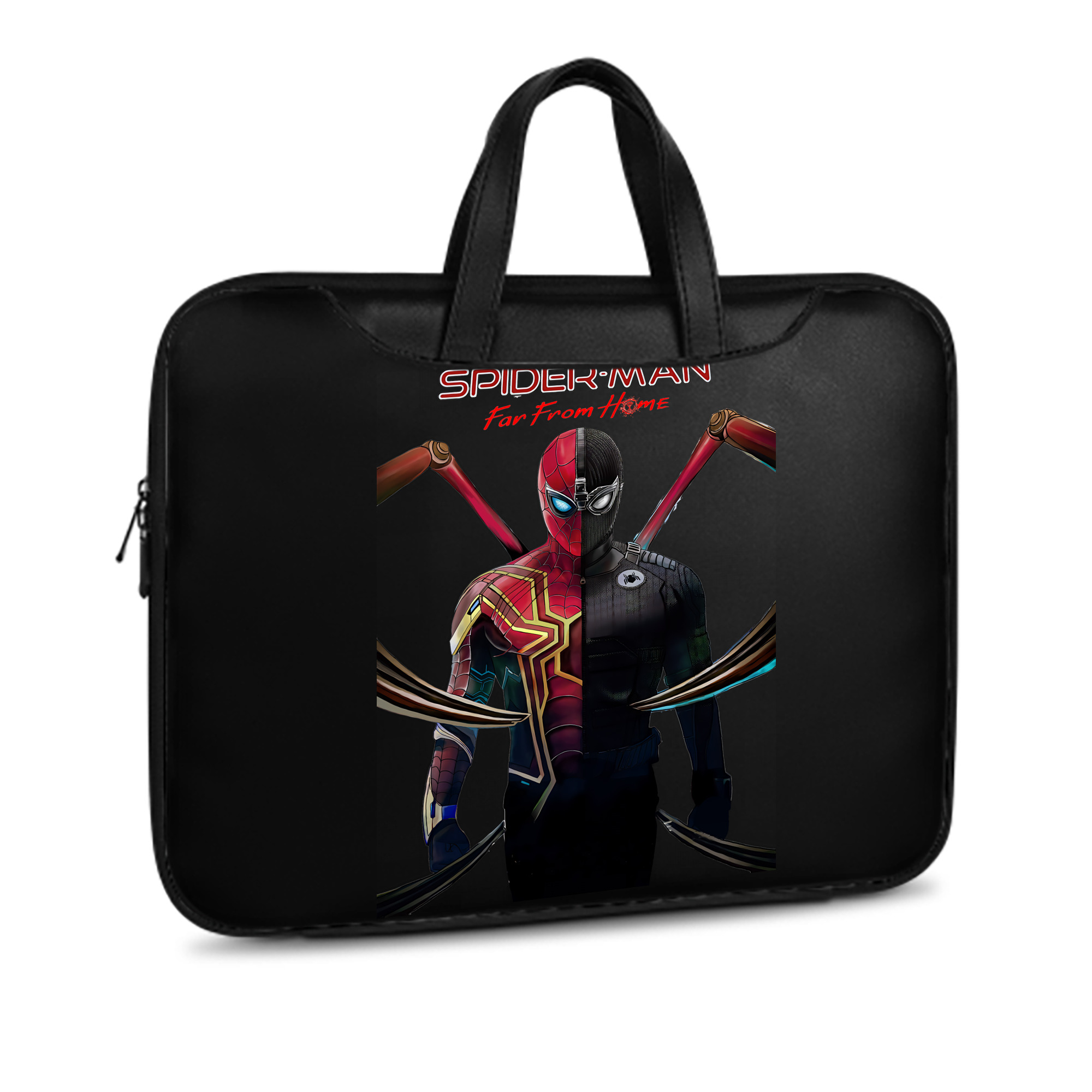 （画像用） Spider Man スパイダーマン レザーラップトップバッグ　ノートパソコンケース