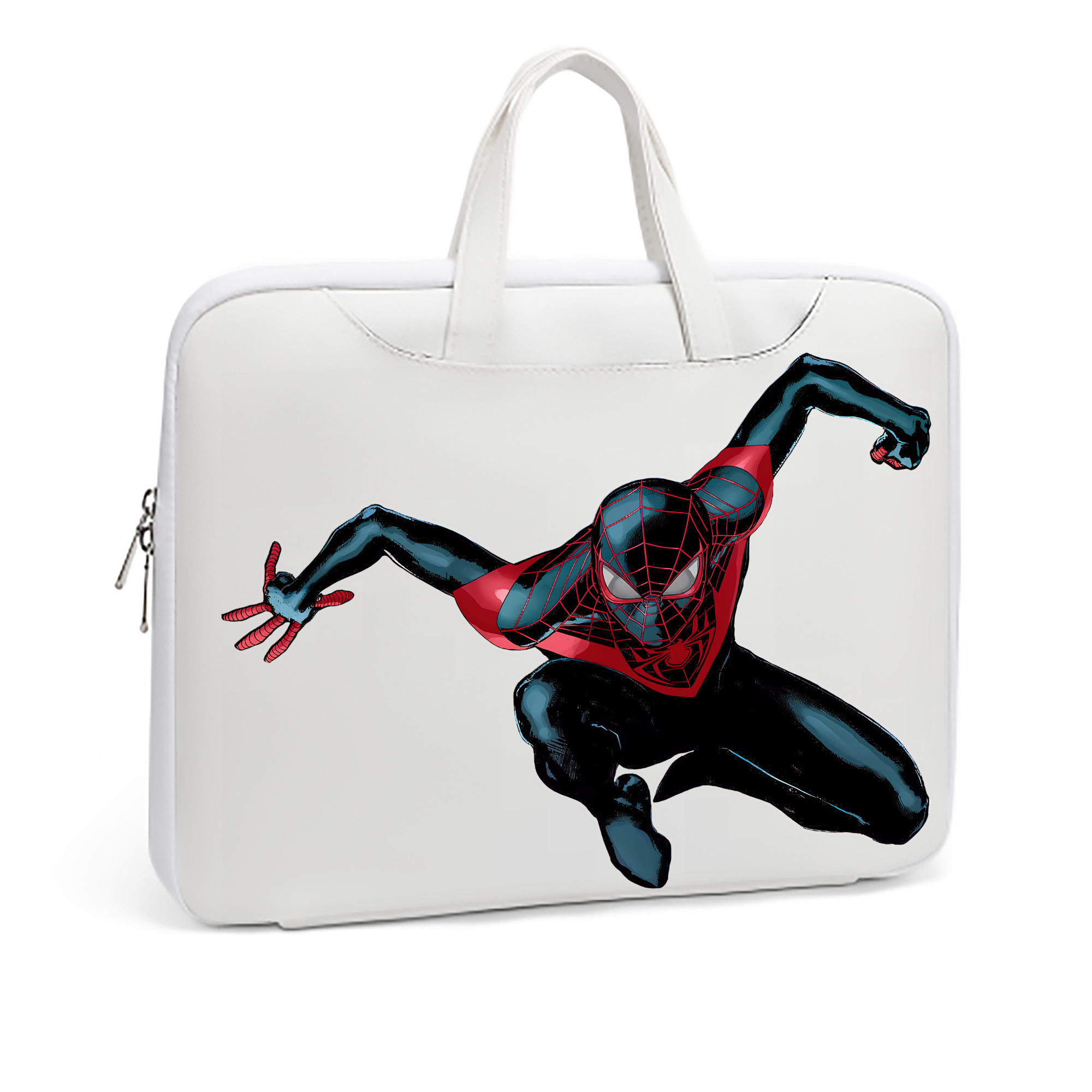 （画像用） Spider Man スパイダーマン レザーラップトップバッグ　ノートパソコンケース