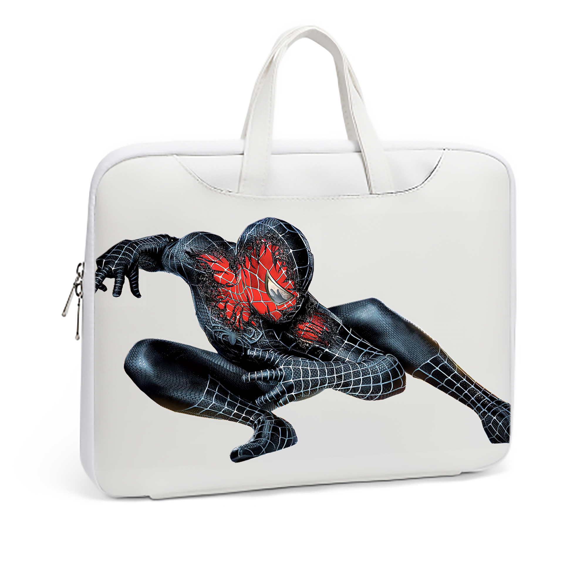 （画像用） Spider Man スパイダーマン レザーラップトップバッグ　ノートパソコンケース