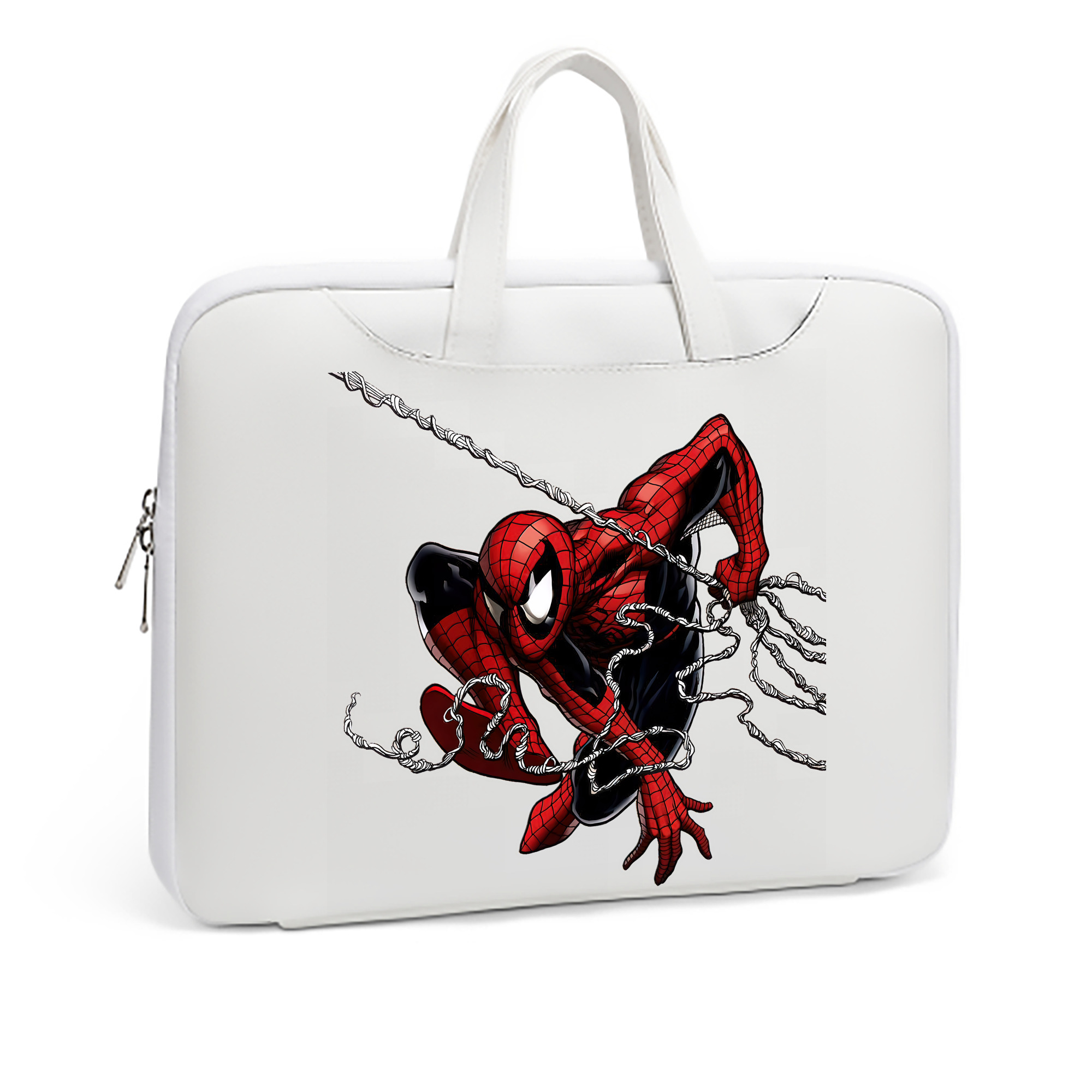 （画像用） Spider Man スパイダーマン レザーラップトップバッグ　ノートパソコンケース