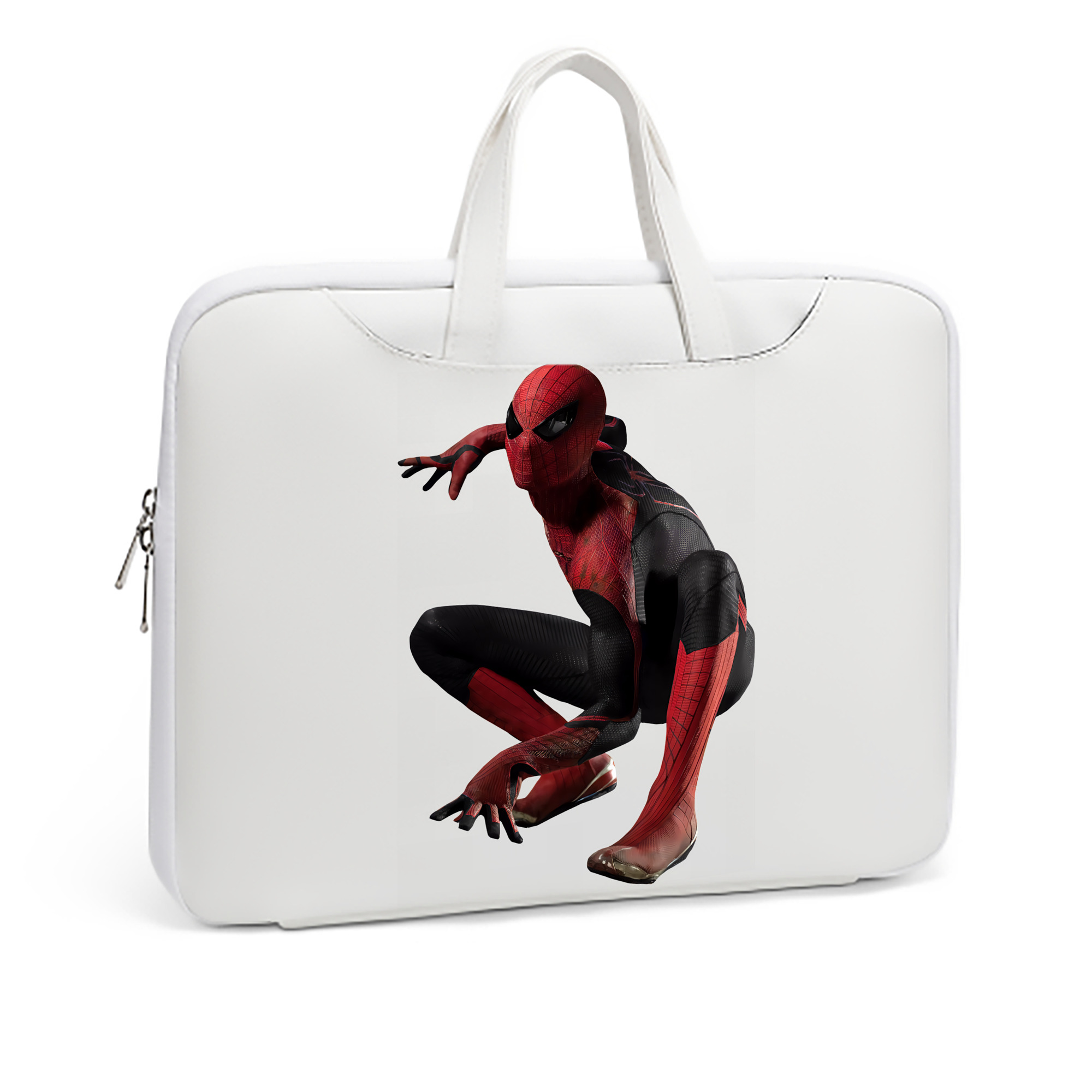 （画像用） Spider Man スパイダーマン レザーラップトップバッグ　ノートパソコンケース